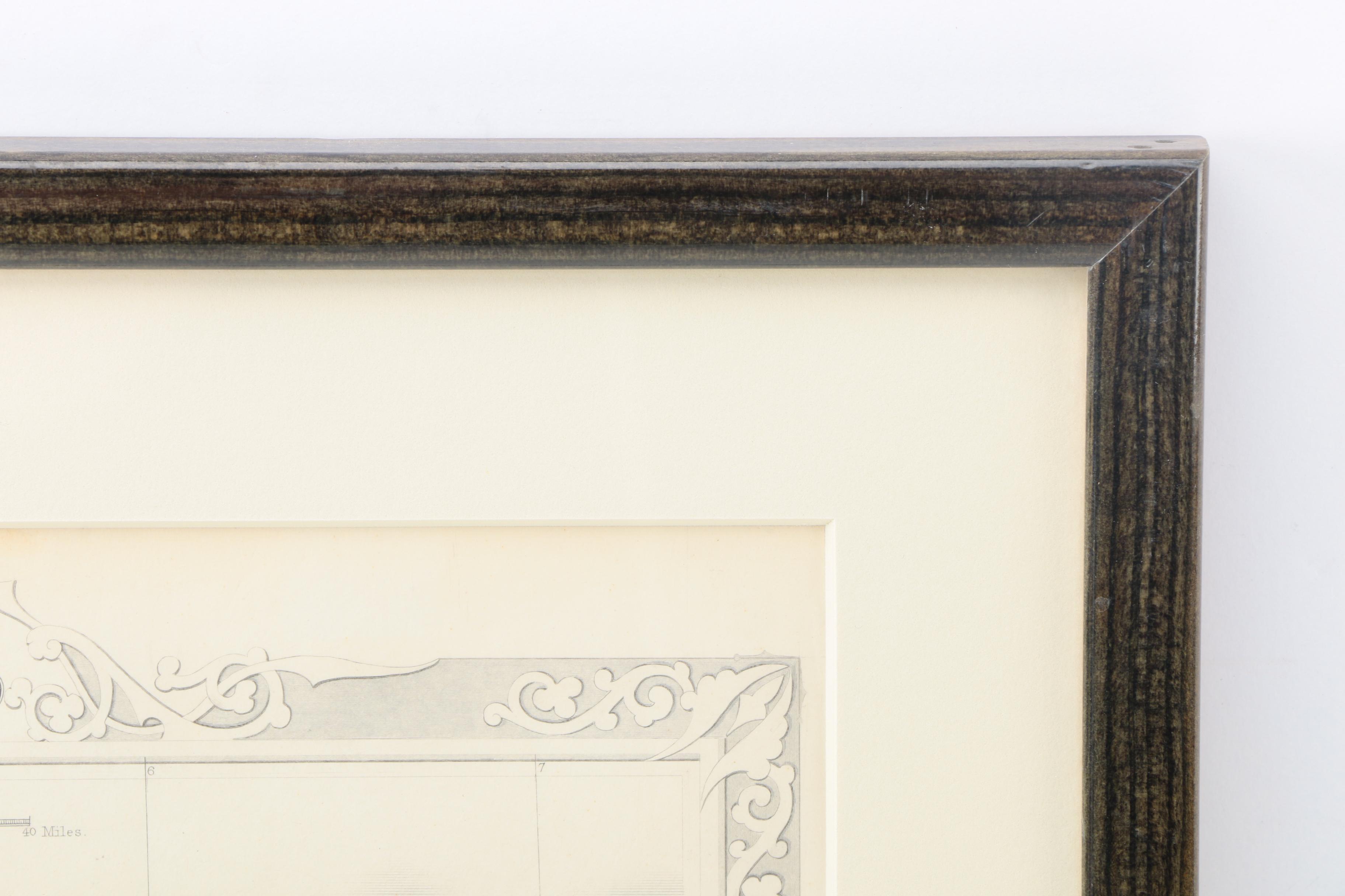 After John Rapkin Planographic Print on Paper of a Map of Holland