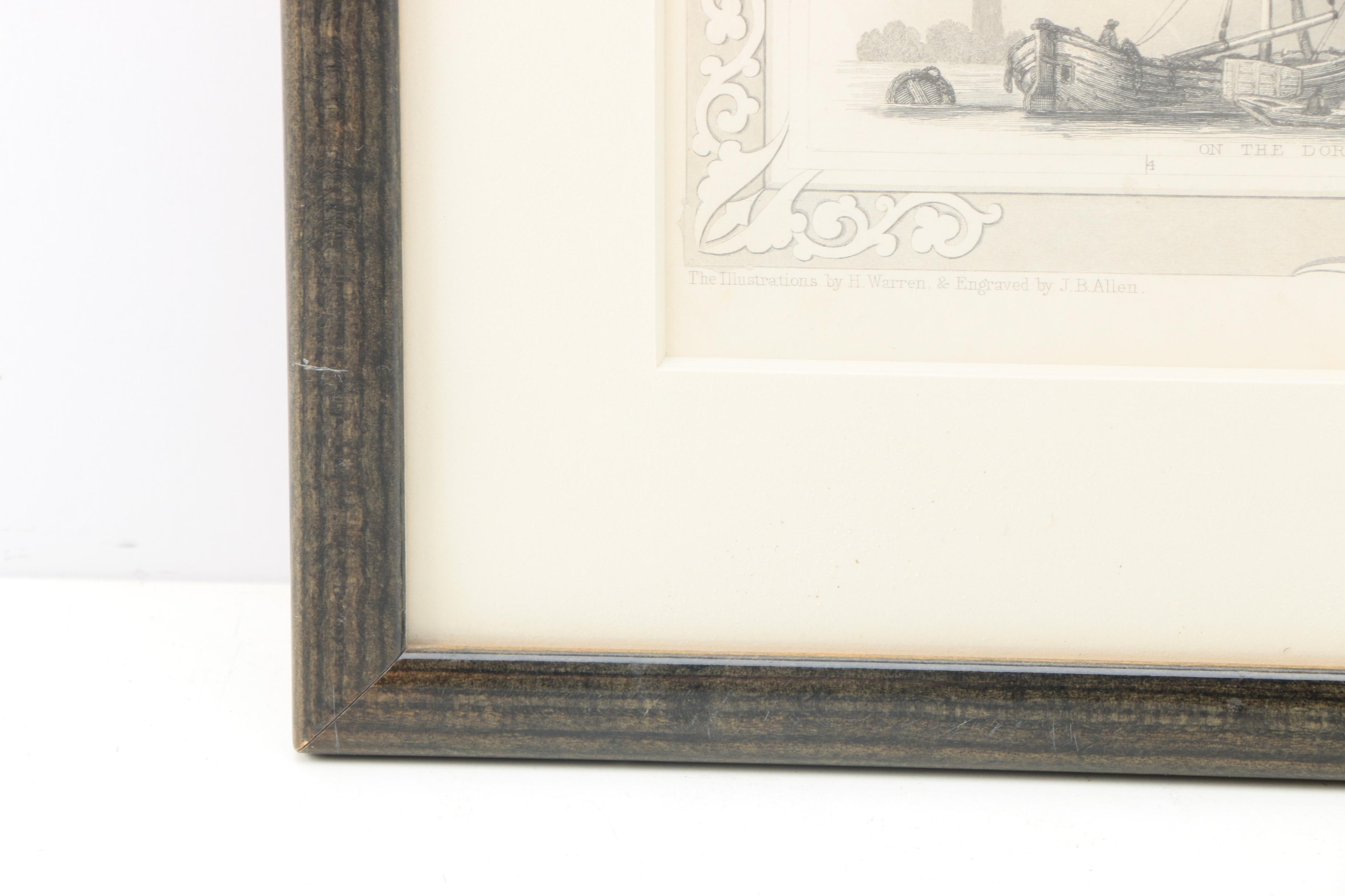 After John Rapkin Planographic Print on Paper of a Map of Holland