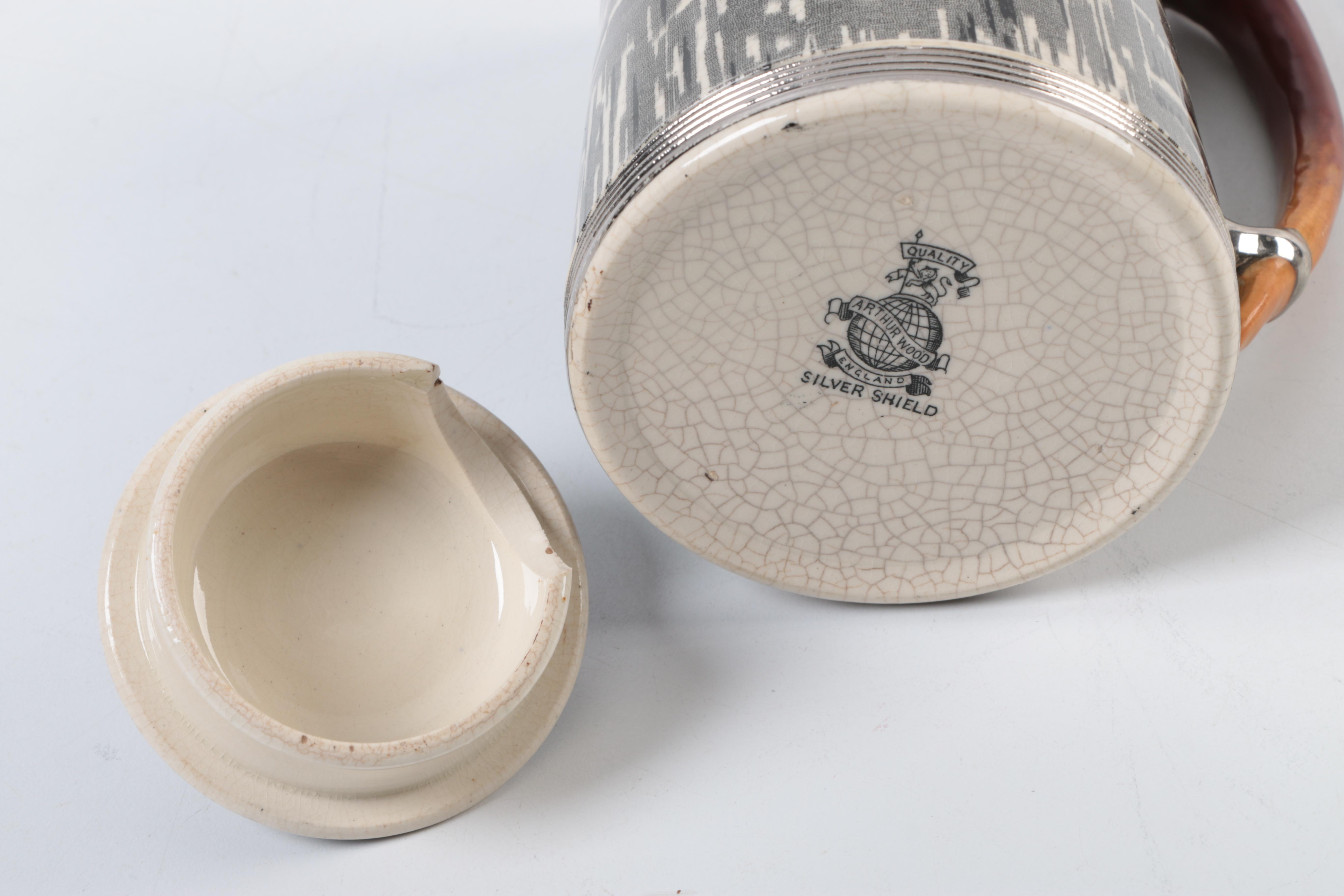 Arthur Wood Silver Shield Tea Set