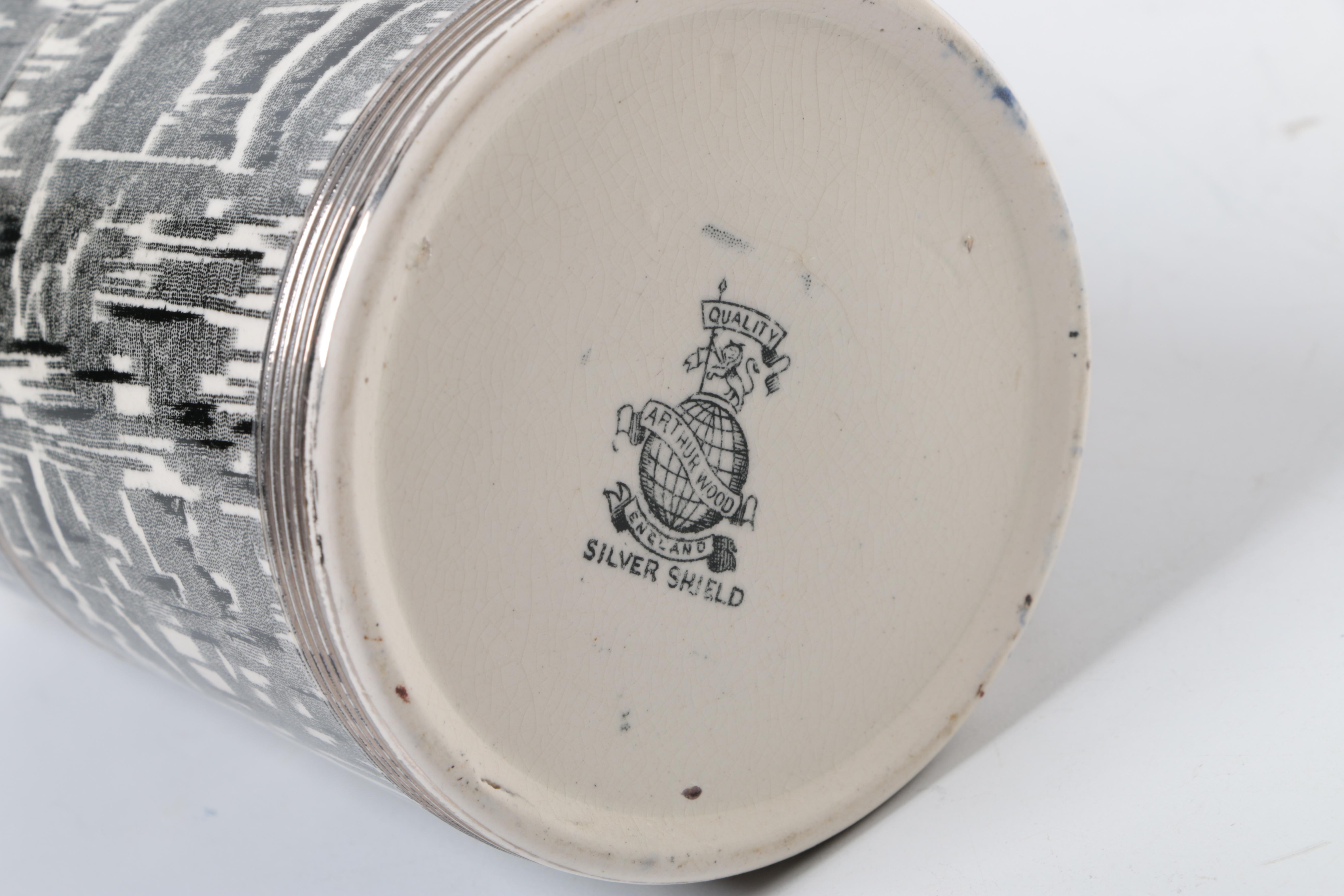 Arthur Wood Silver Shield Tea Set