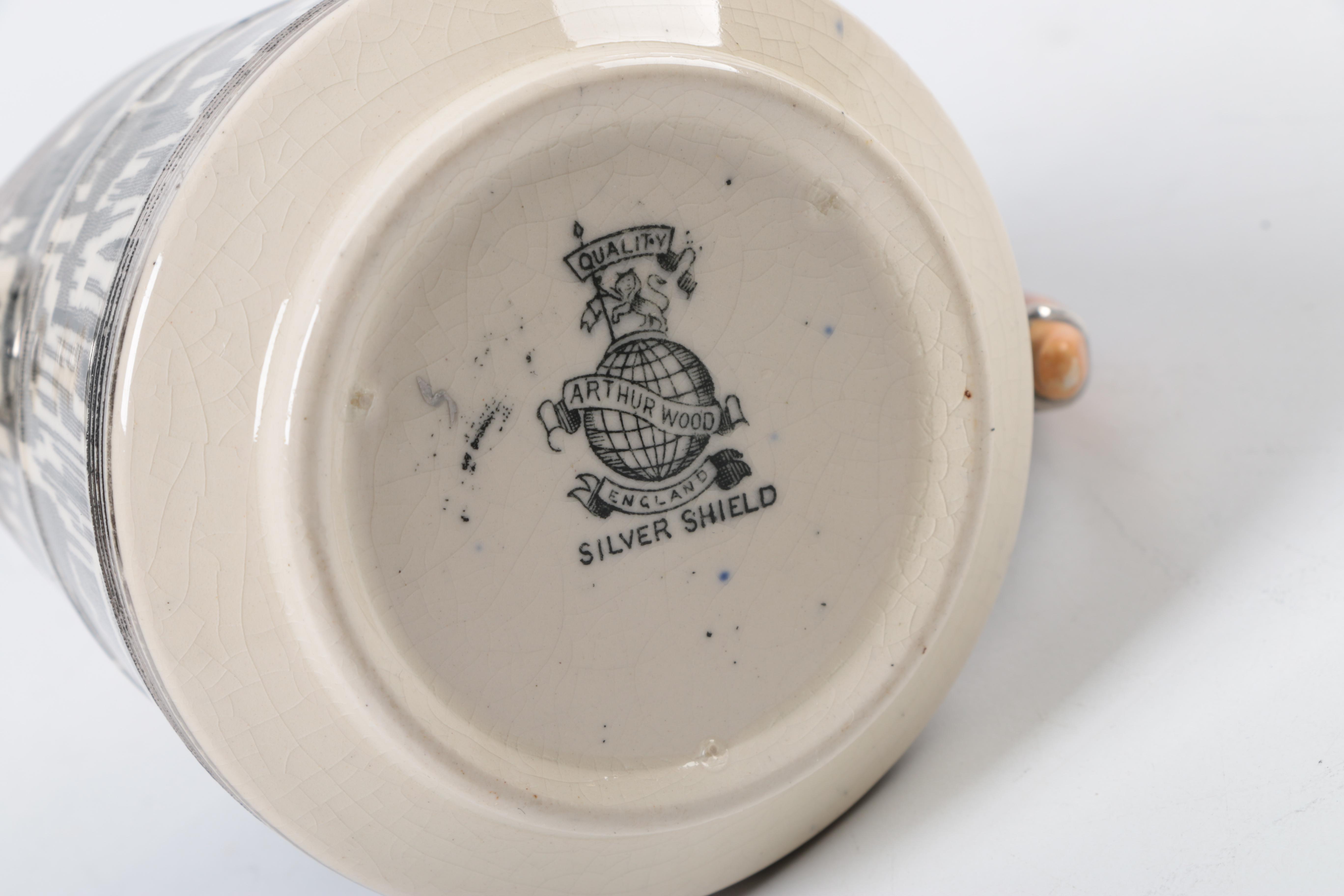 Arthur Wood Silver Shield Tea Set