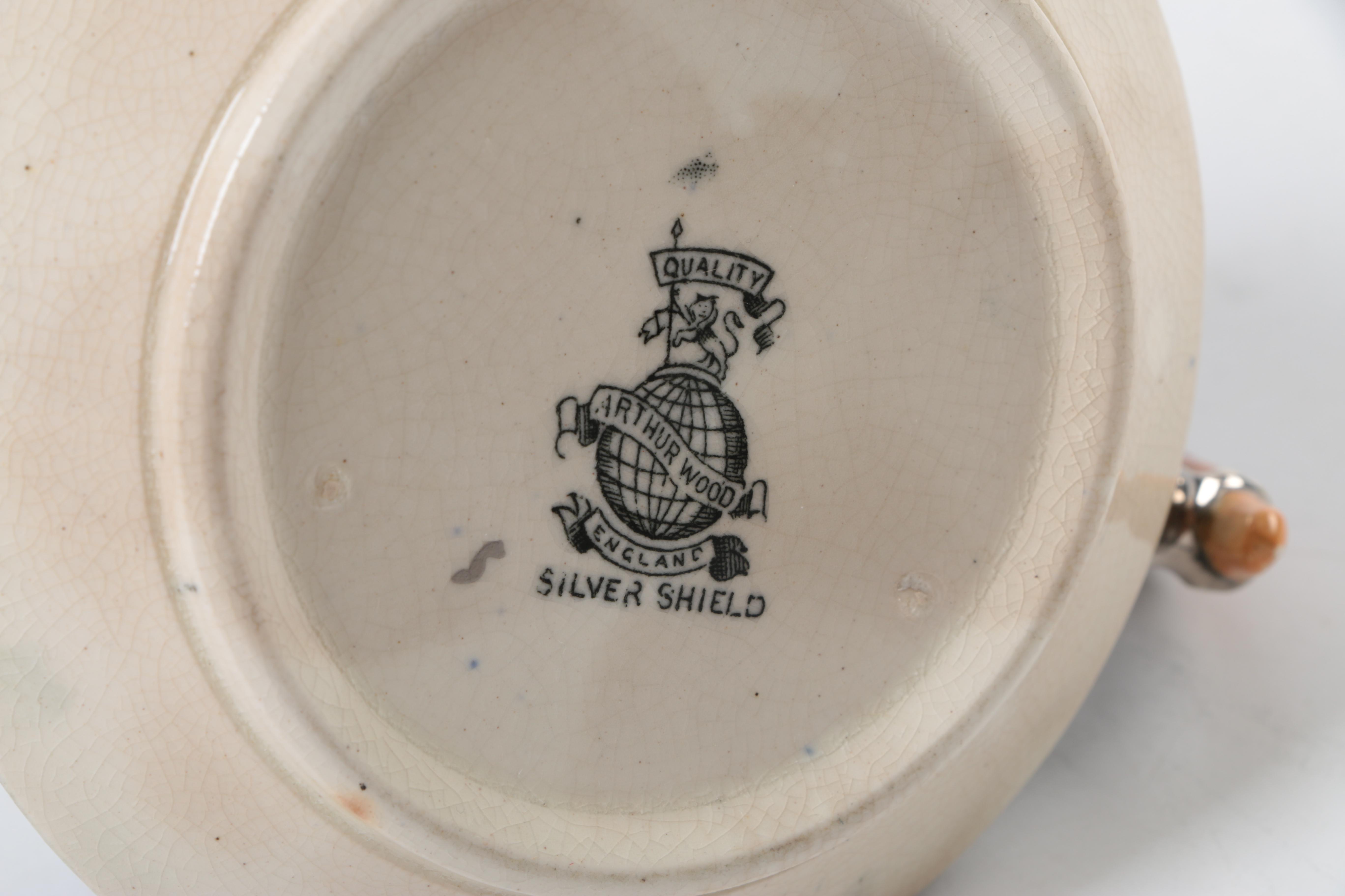 Arthur Wood Silver Shield Tea Set