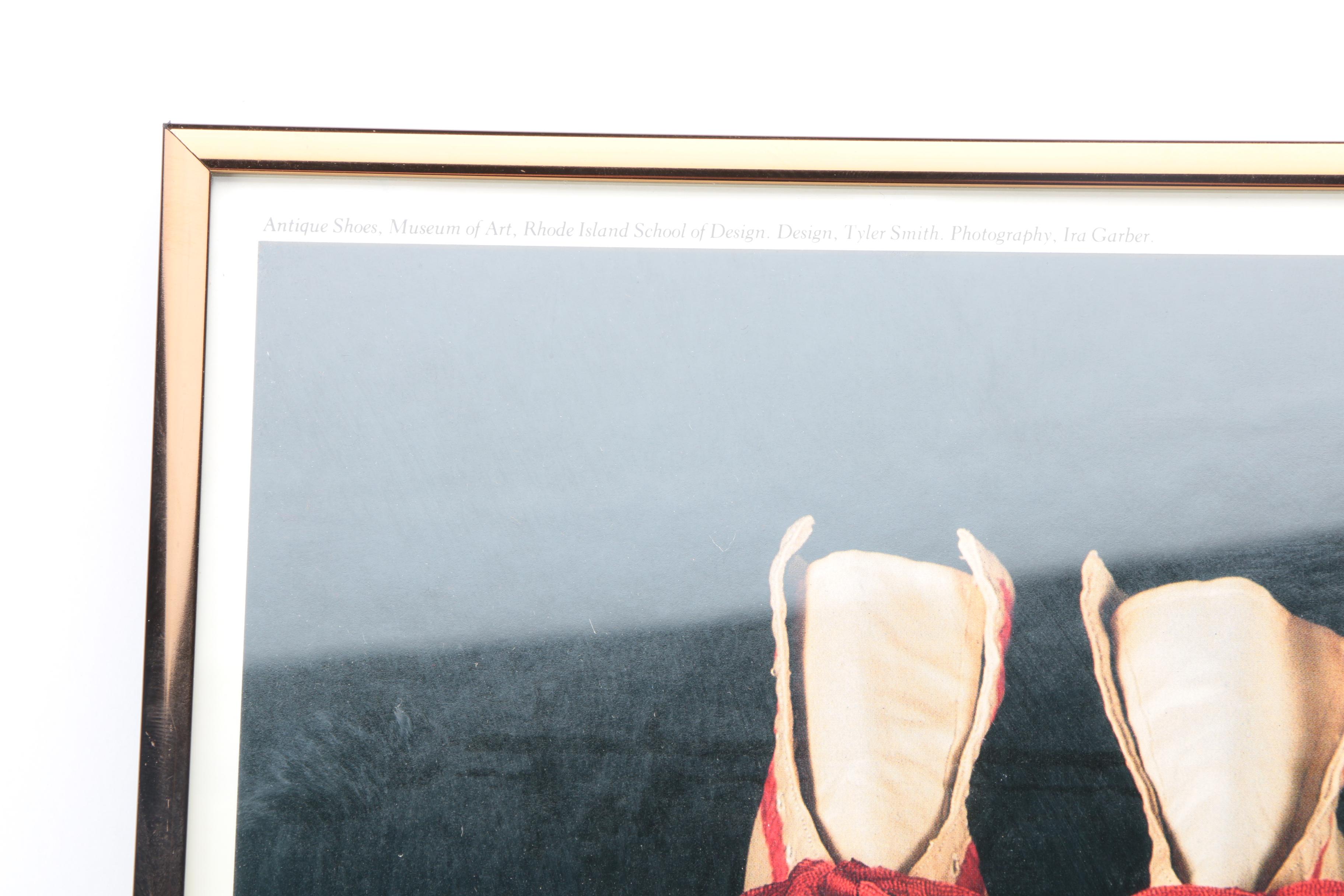 Rhode Island School of Design Museum of Art Poster Featuring "Antique Shoes" After Ira Garber