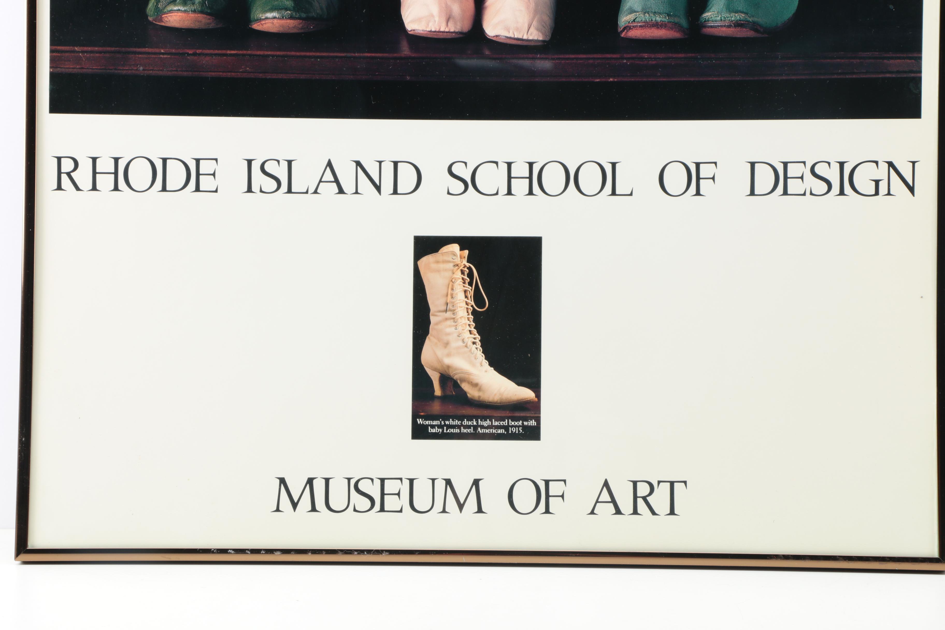 Rhode Island School of Design Museum of Art Poster Featuring "Antique Shoes" After Ira Garber