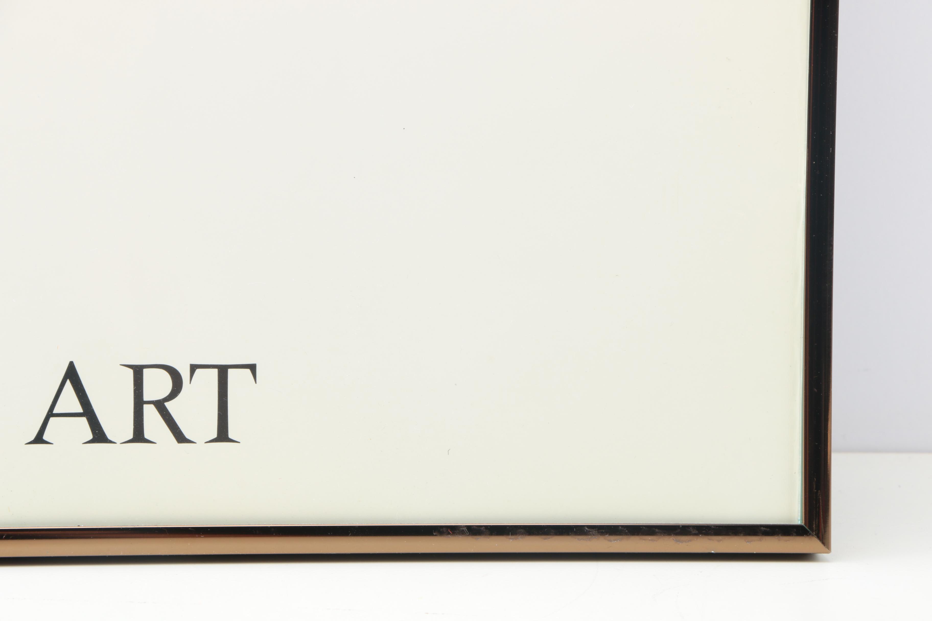 Rhode Island School of Design Museum of Art Poster Featuring "Antique Shoes" After Ira Garber