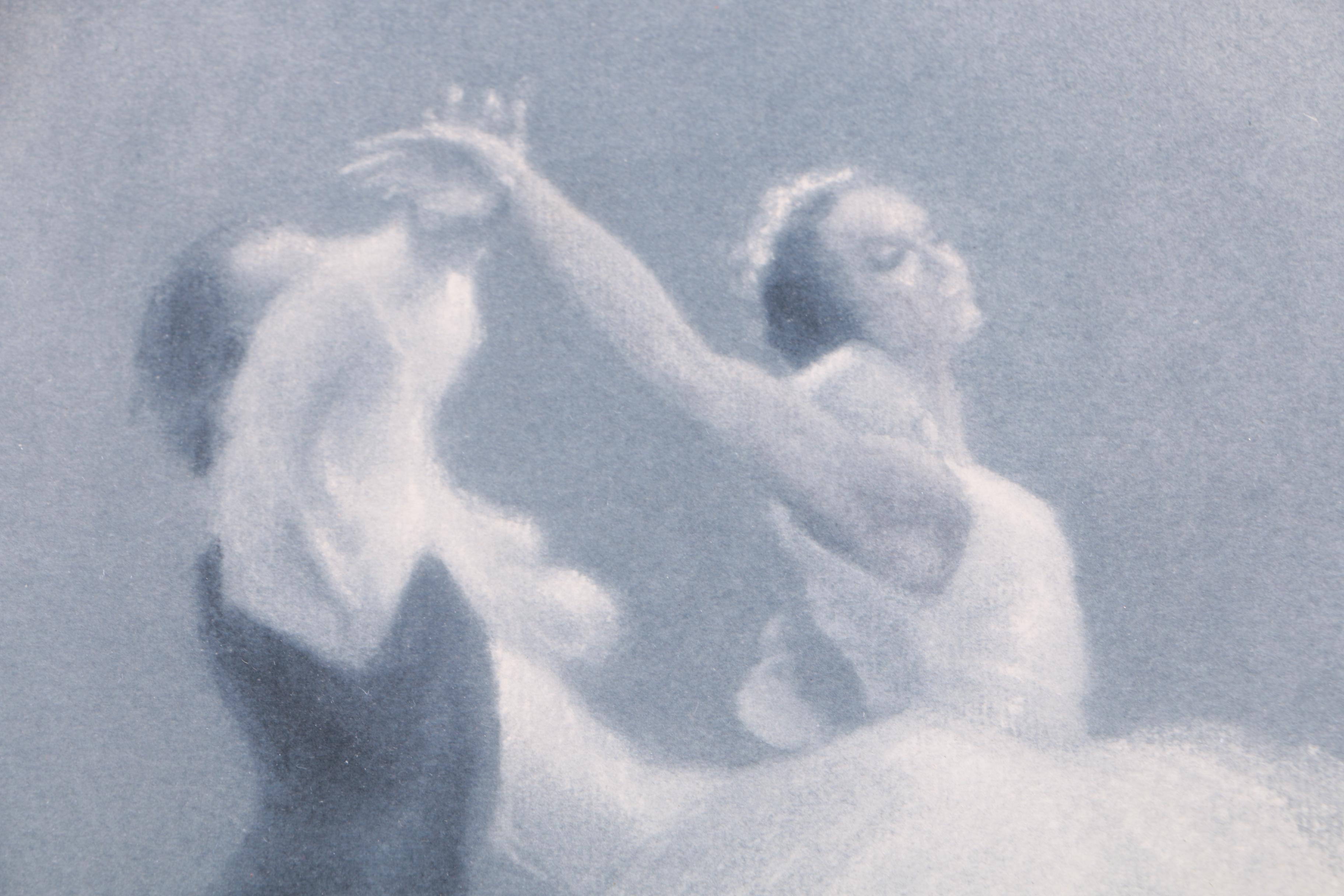 Framed Lithograph Print of Ballet Dancers