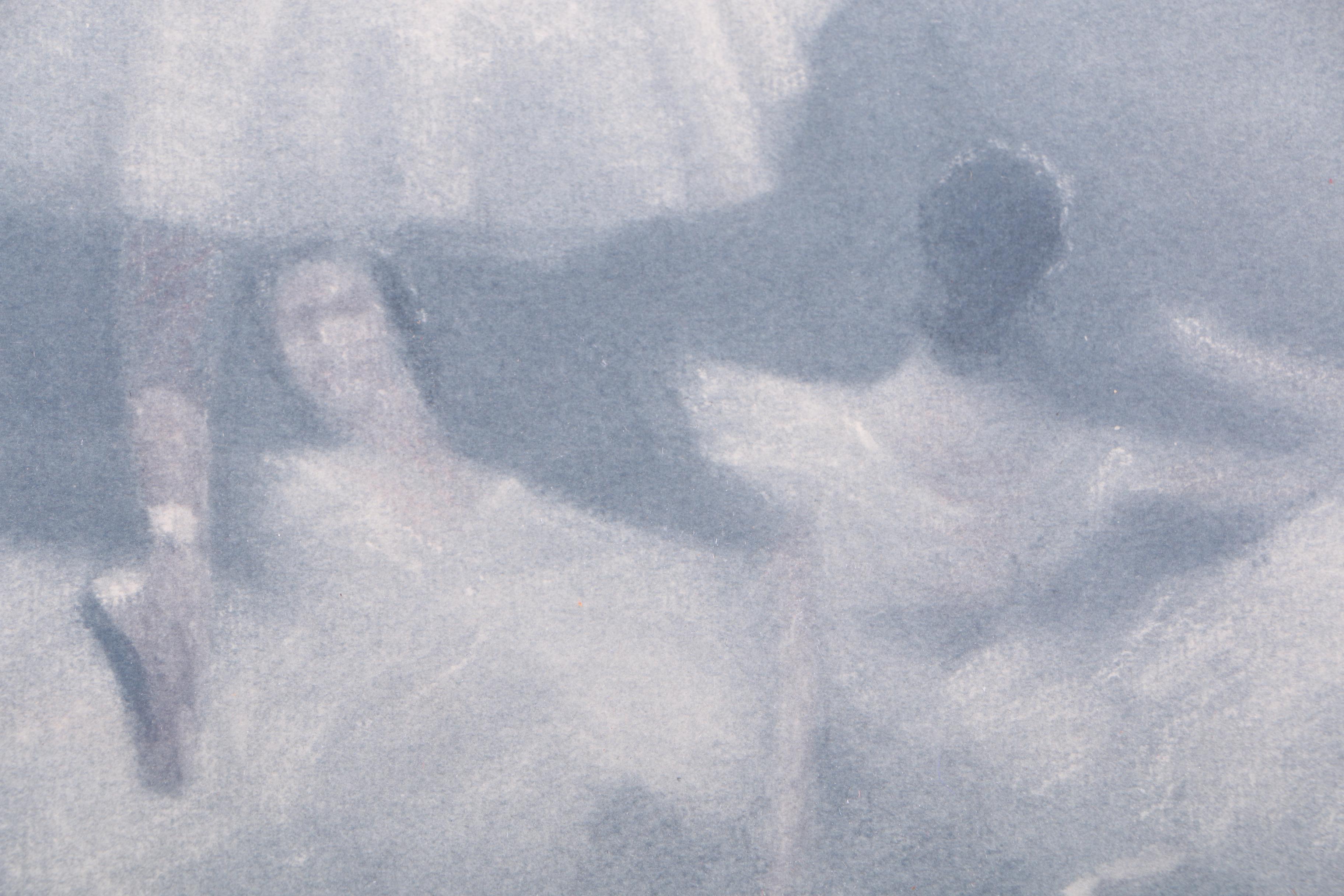 Framed Lithograph Print of Ballet Dancers