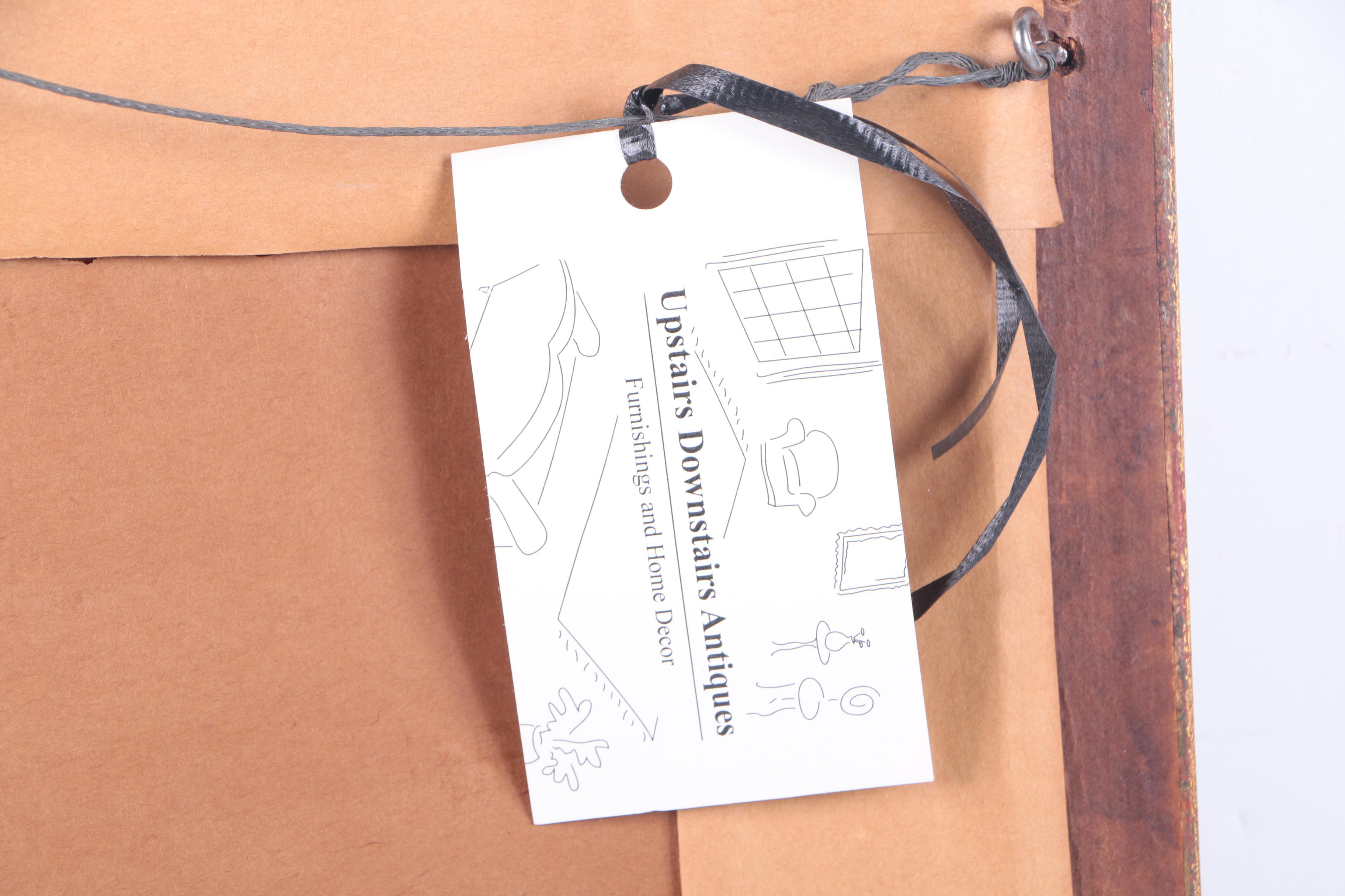 Framed Lithograph Print of Ballet Dancers