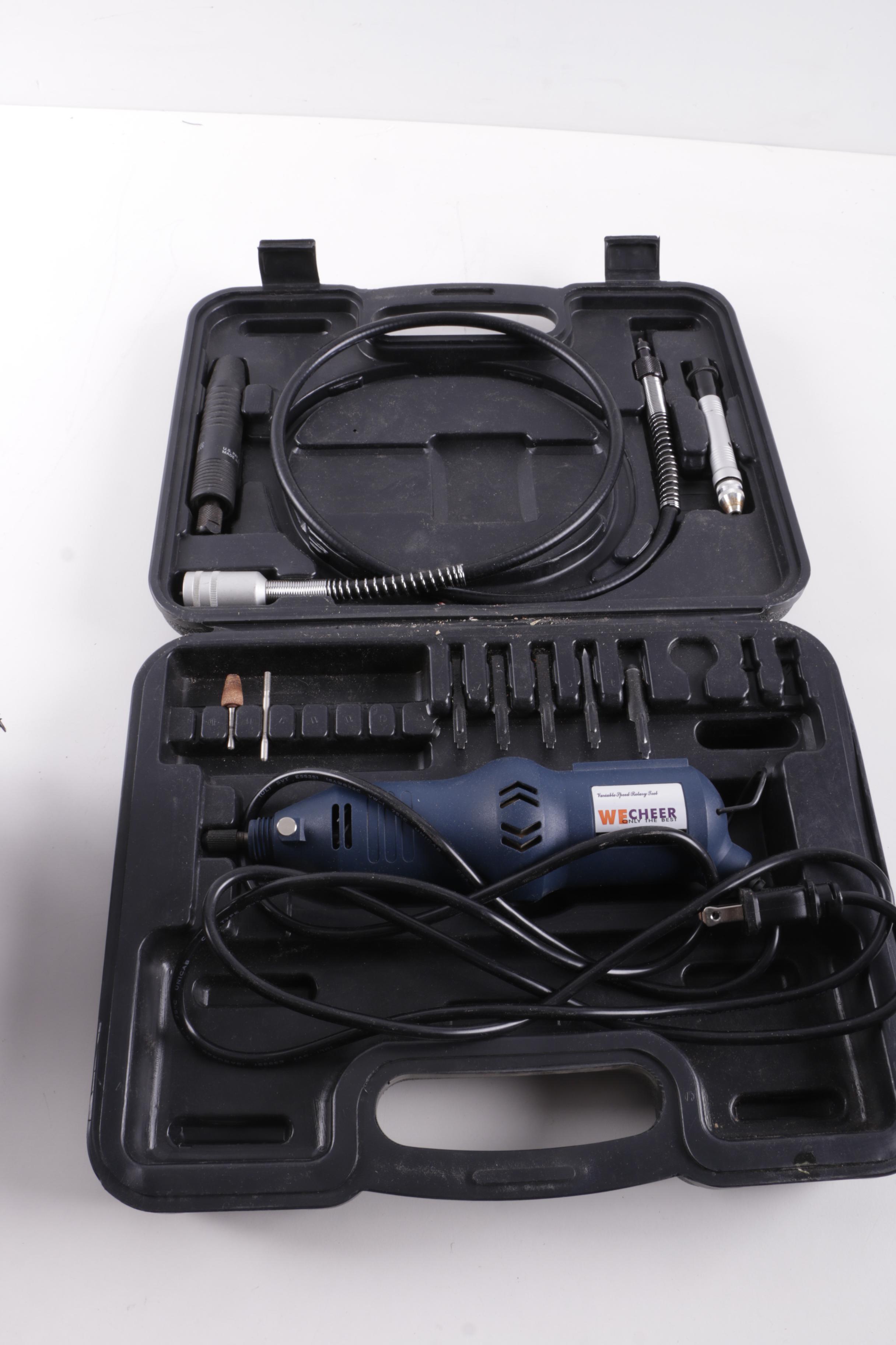 Ryobi Corner Sander, Chicago Electric Belt Sander and Wecheer Rotary Tool