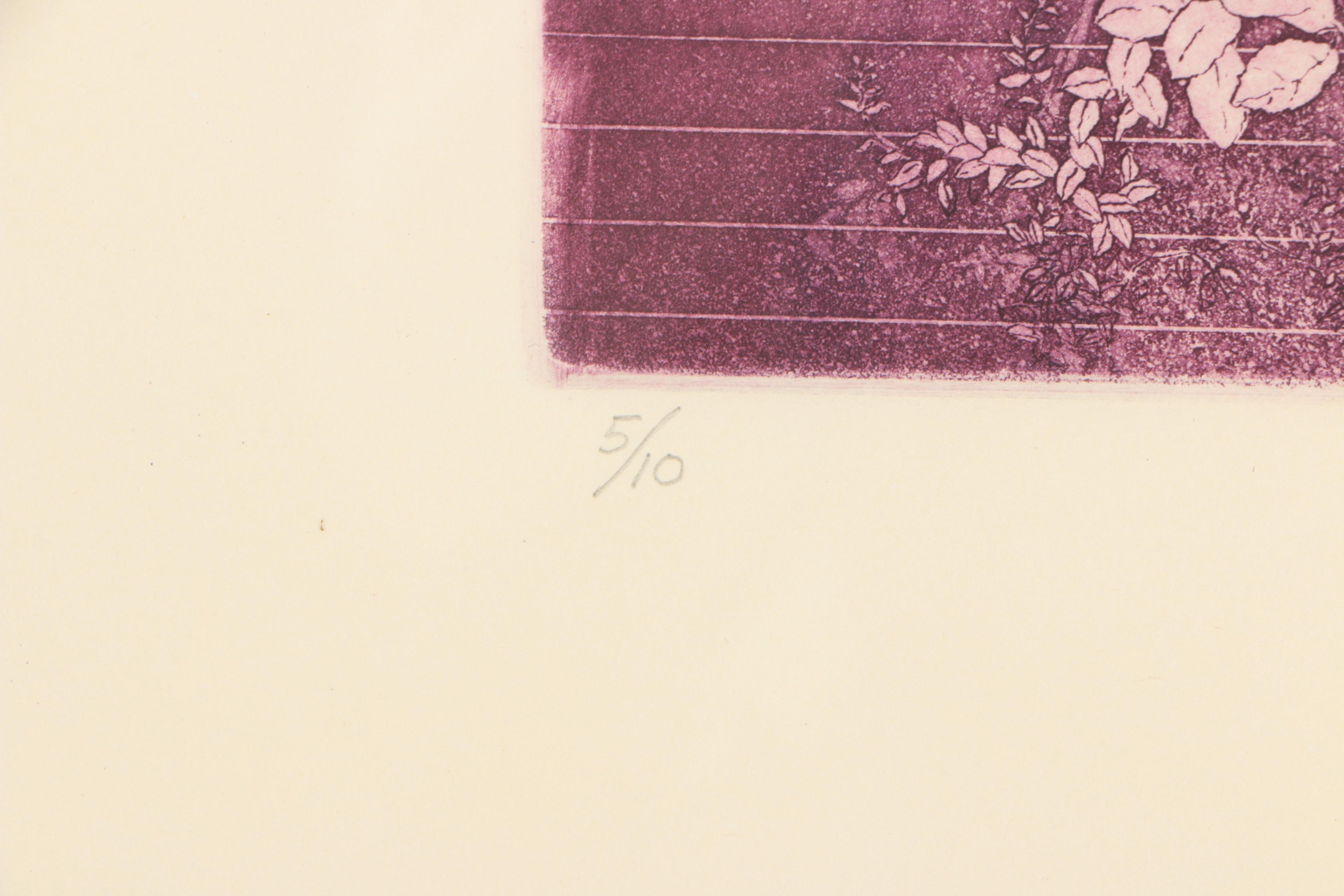 Tony Canger Limited Edition Etchings with Aquatint