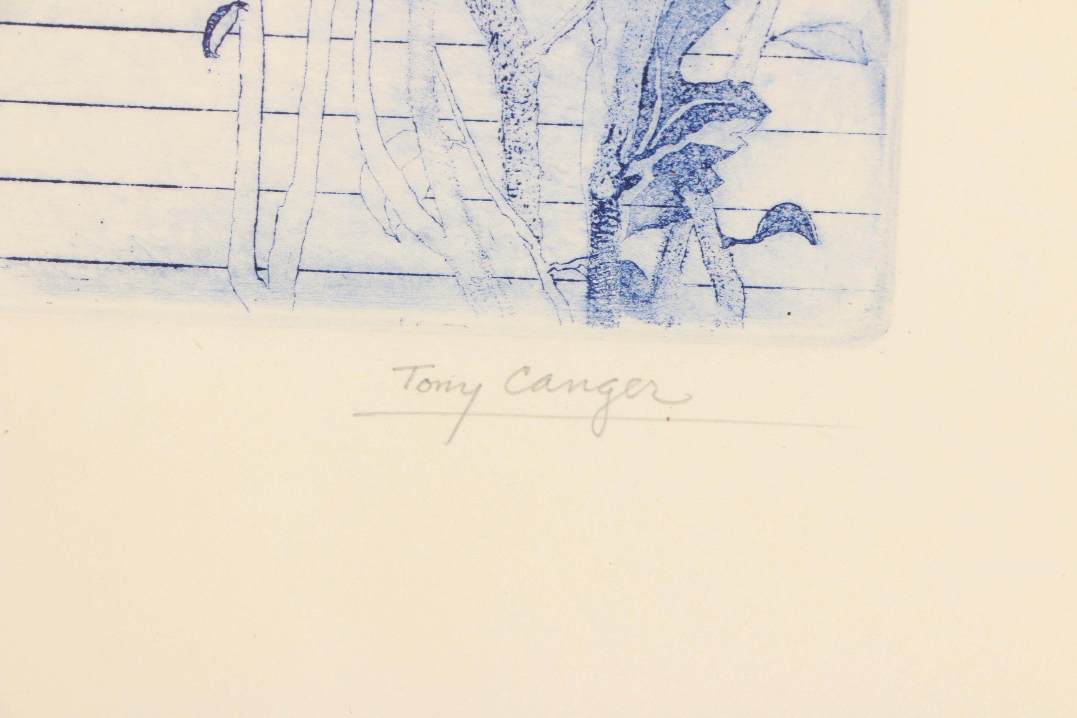 Tony Canger Limited Edition Etchings with Aquatint