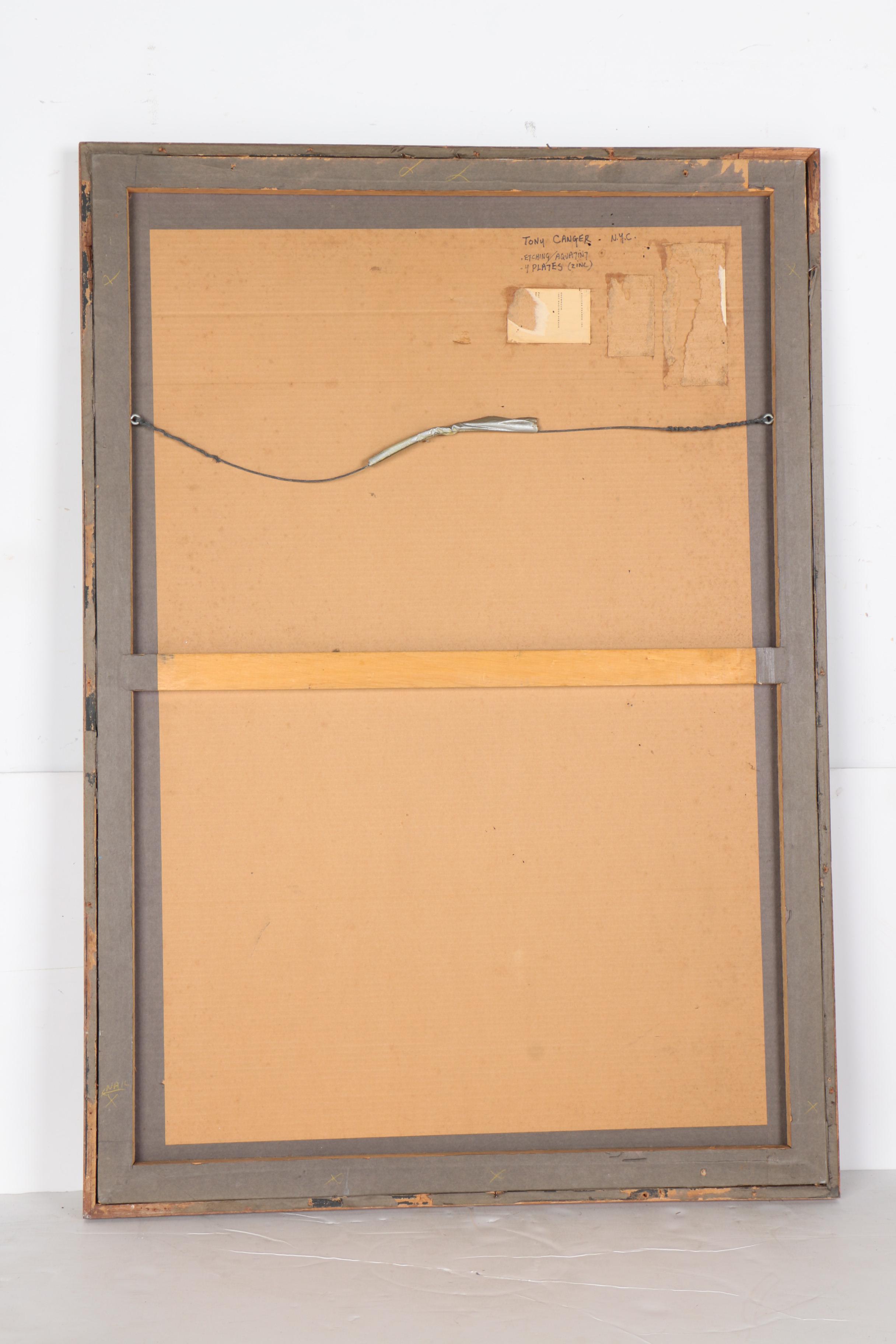 Tony Canger Limited Edition Etchings with Aquatint