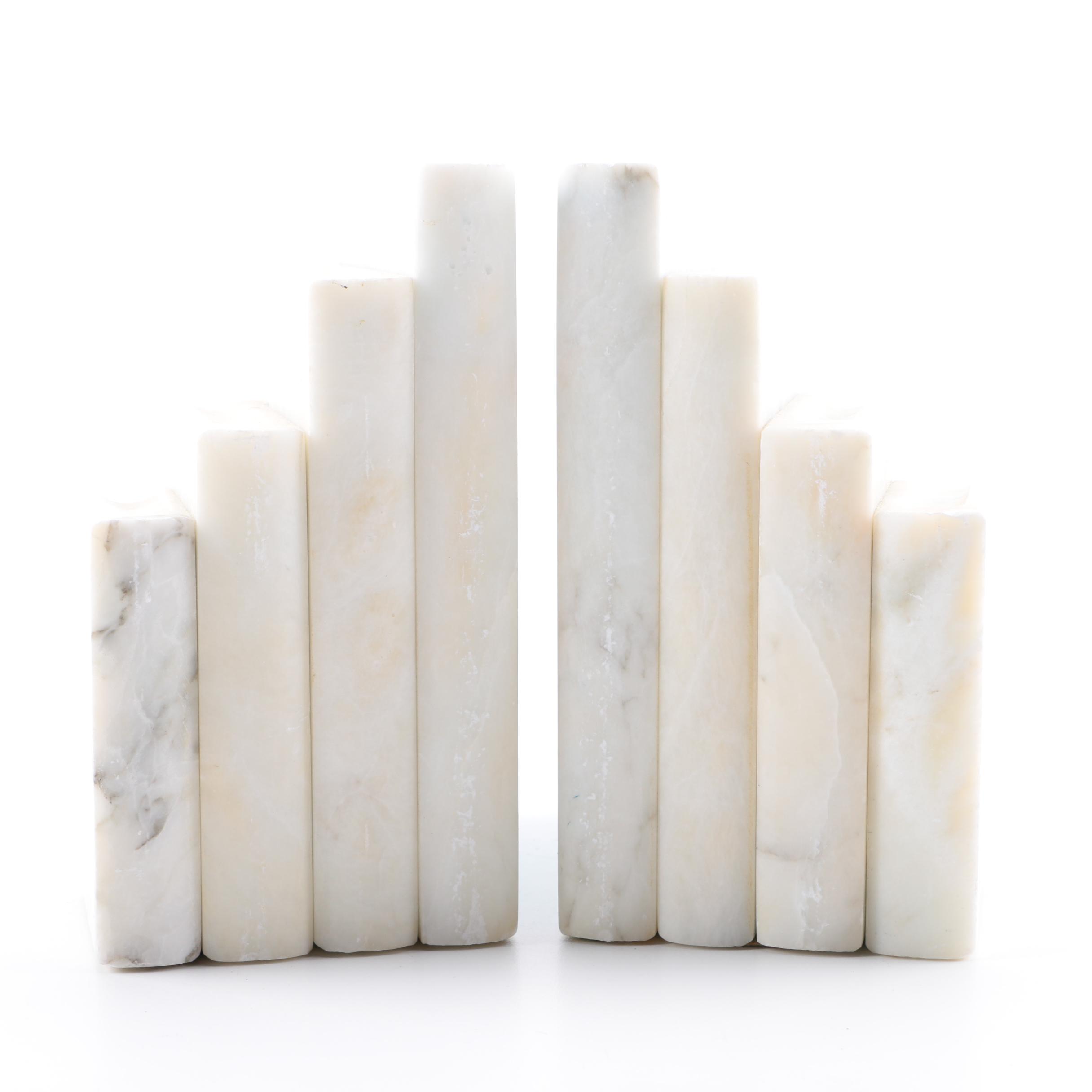 Pair of Alabaster Bookends