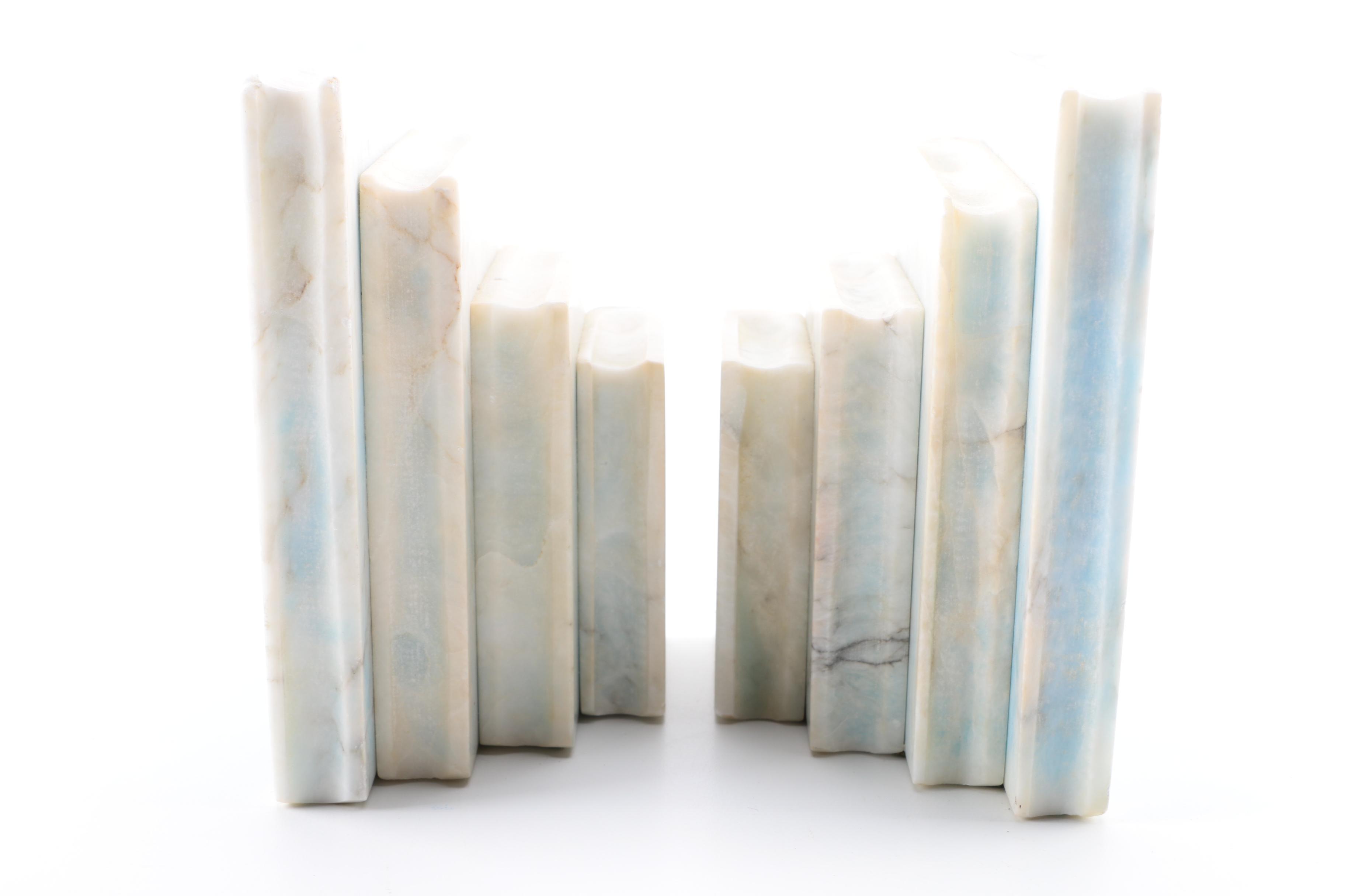 Pair of Alabaster Bookends