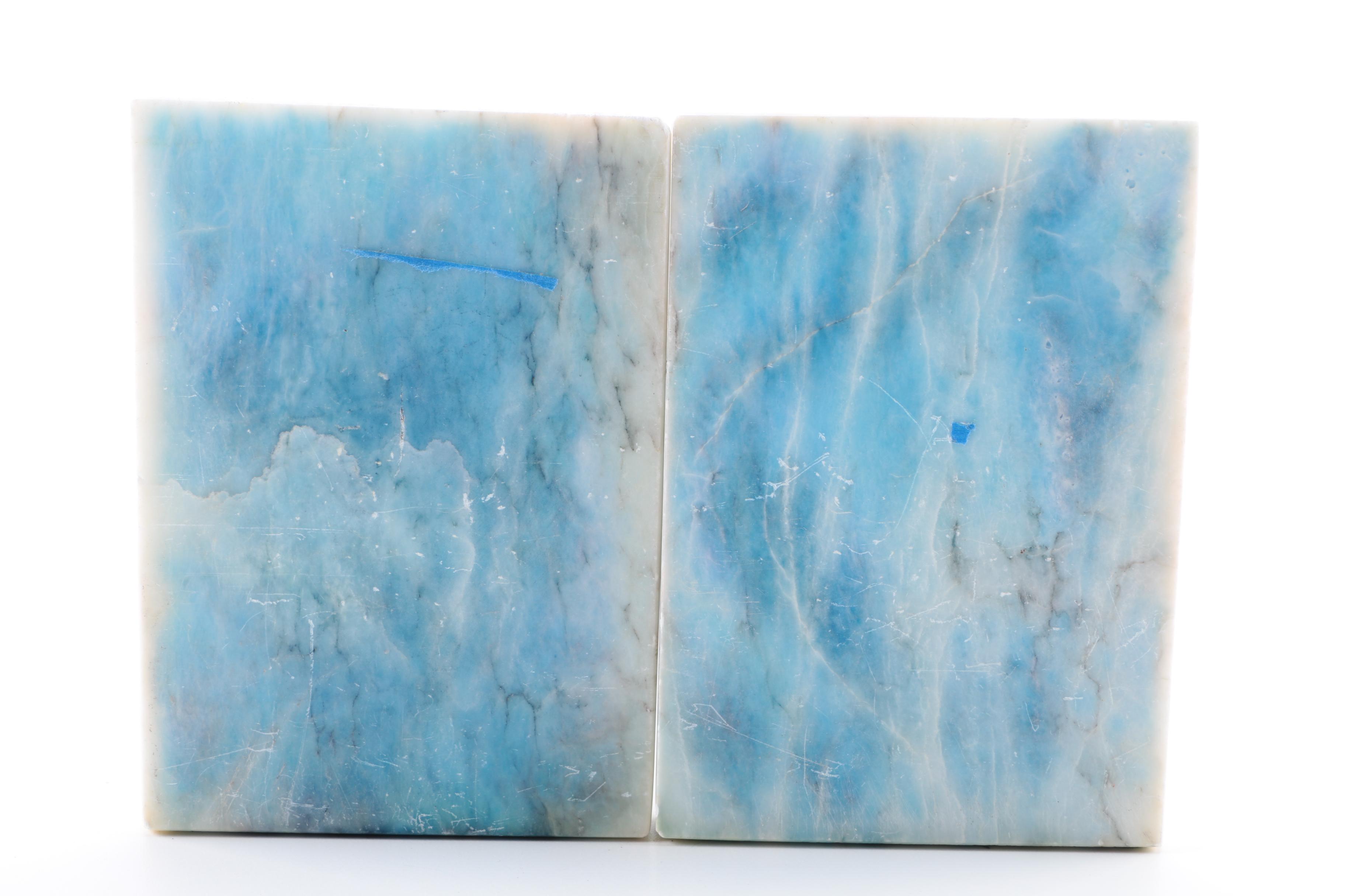 Pair of Alabaster Bookends