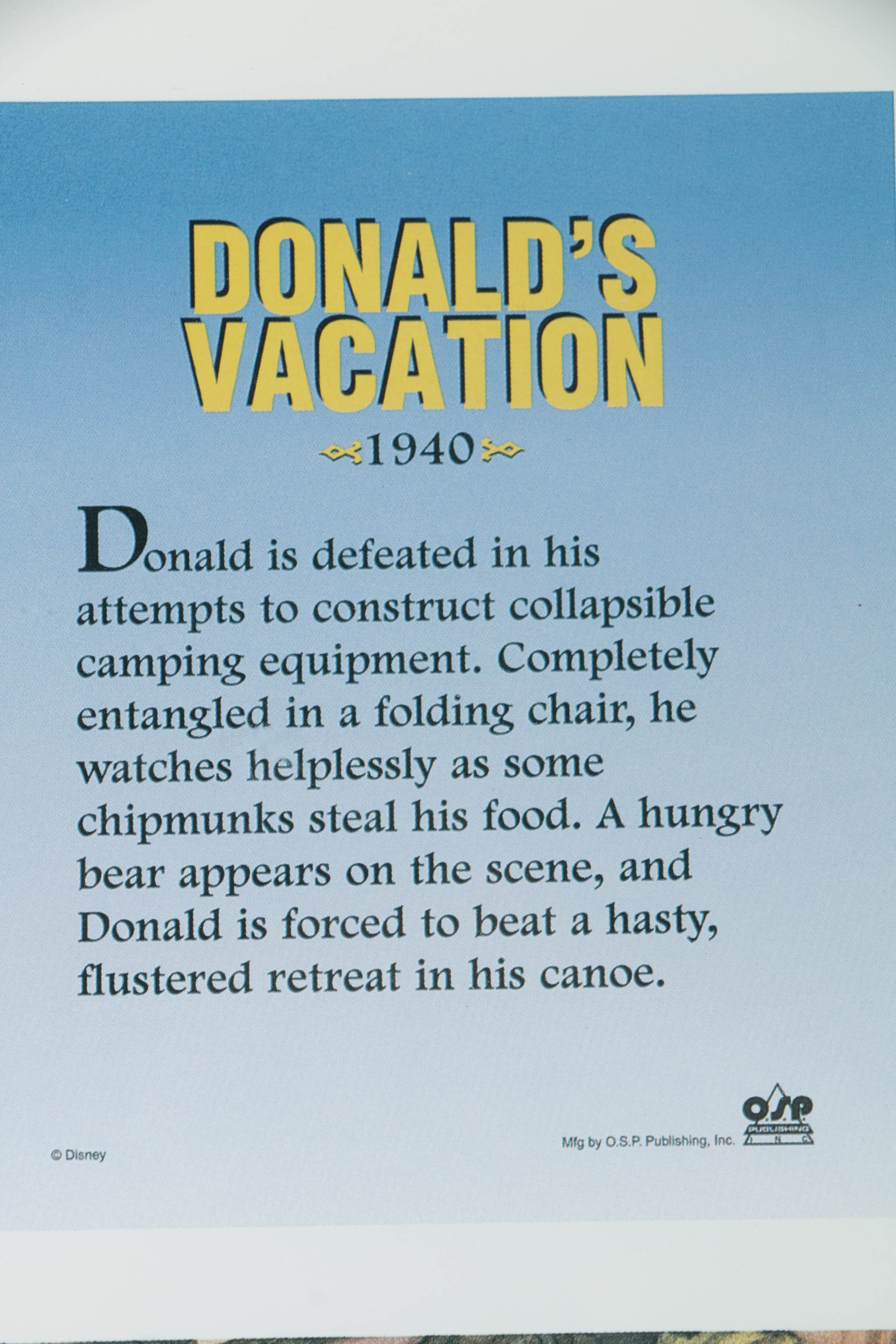 Collection of Offset Lithographs on Paper of Walt Disney Episodes