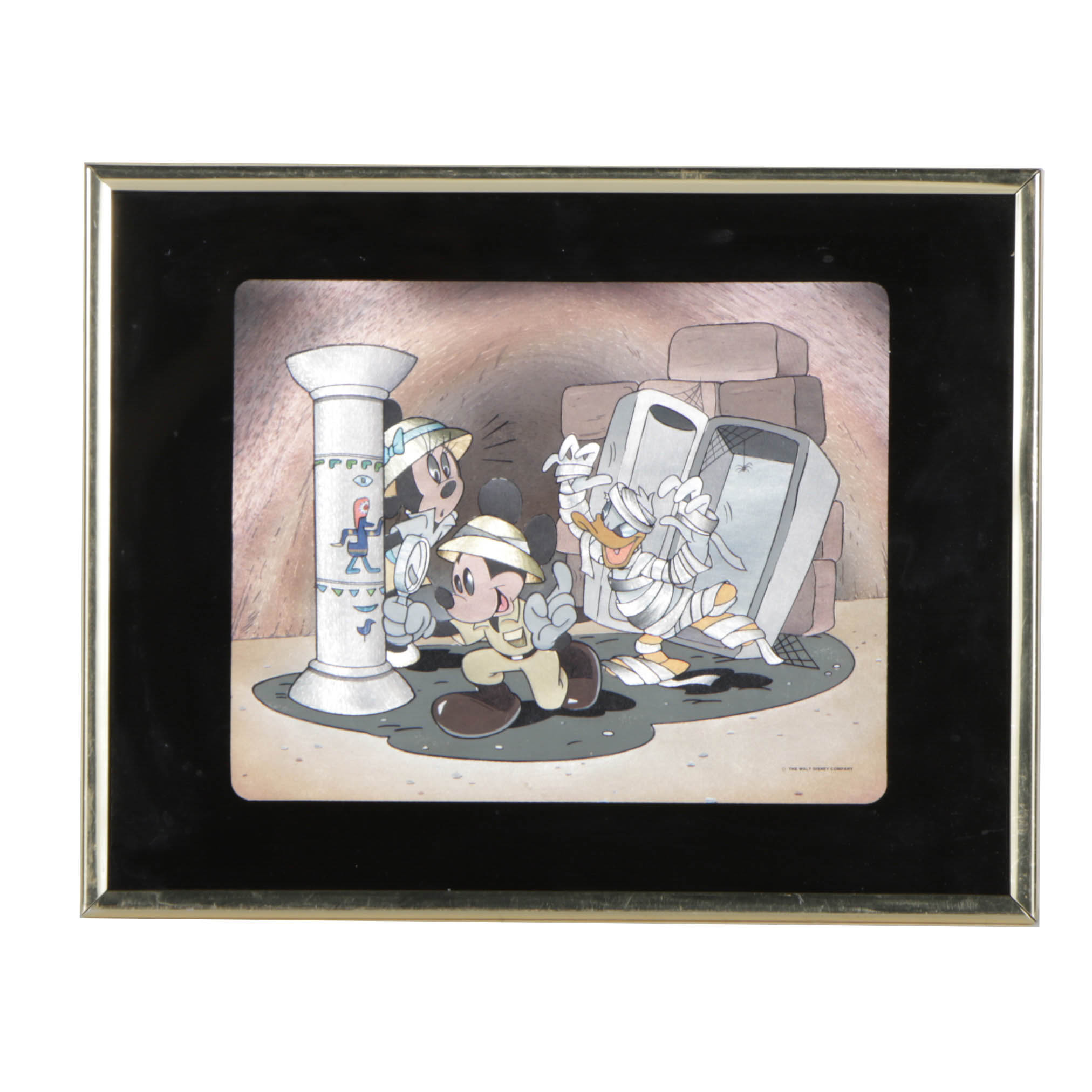 Offset Lithograph on Paper Mickey Mouse "Mummy" Scene