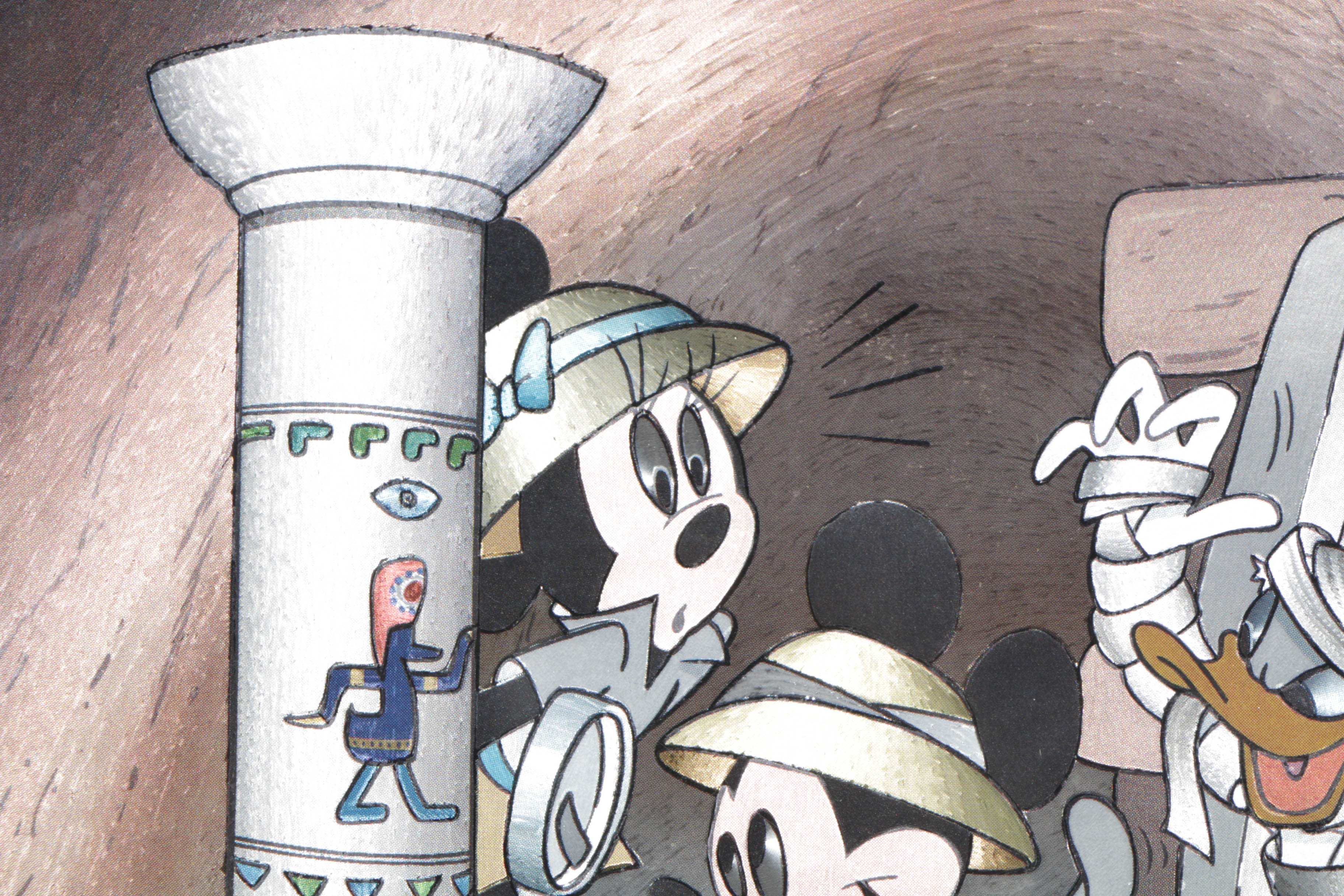 Offset Lithograph on Paper Mickey Mouse "Mummy" Scene