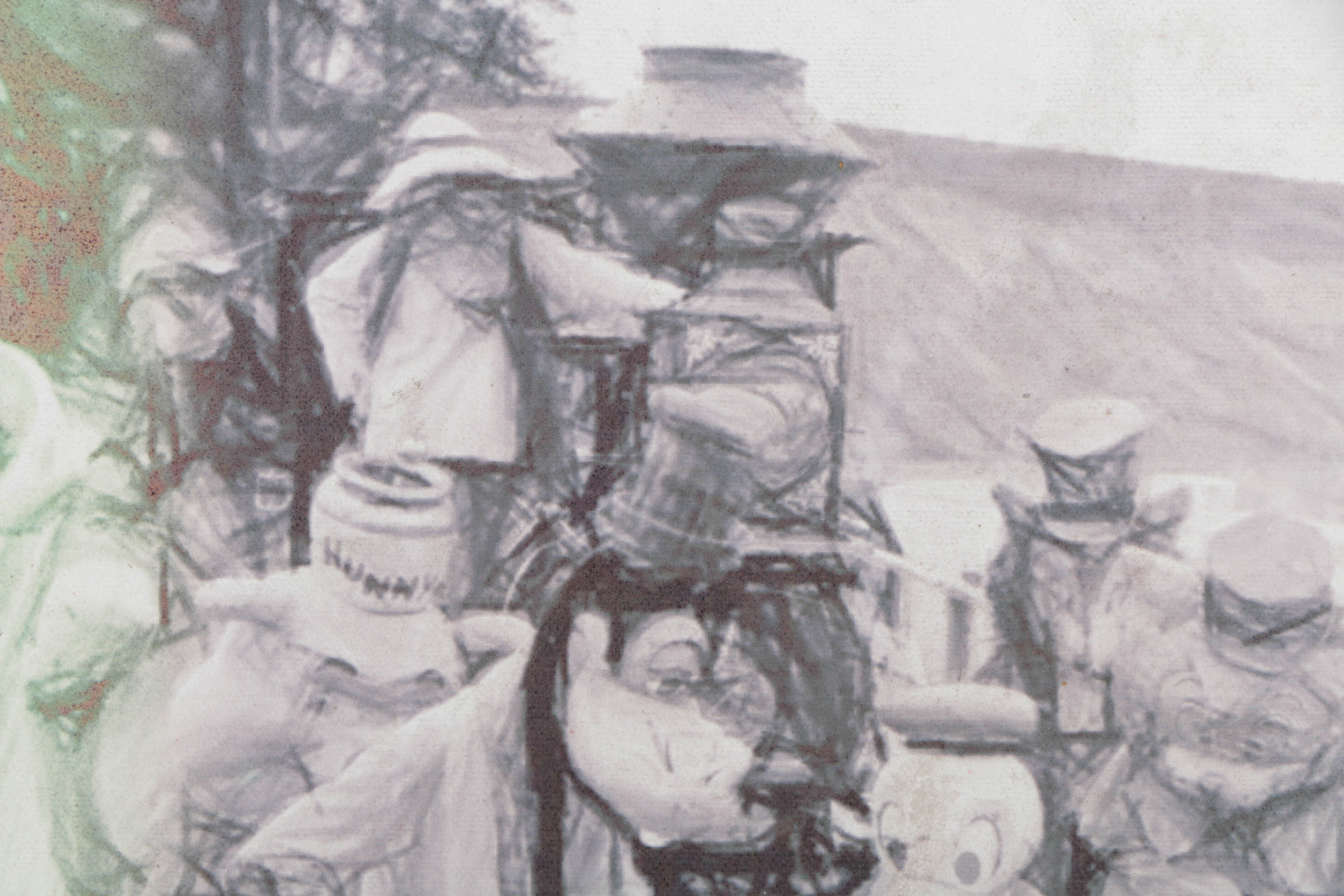 Pair of Giclees on Canvas of Disney Cruise Line and Abstract Disney Scene