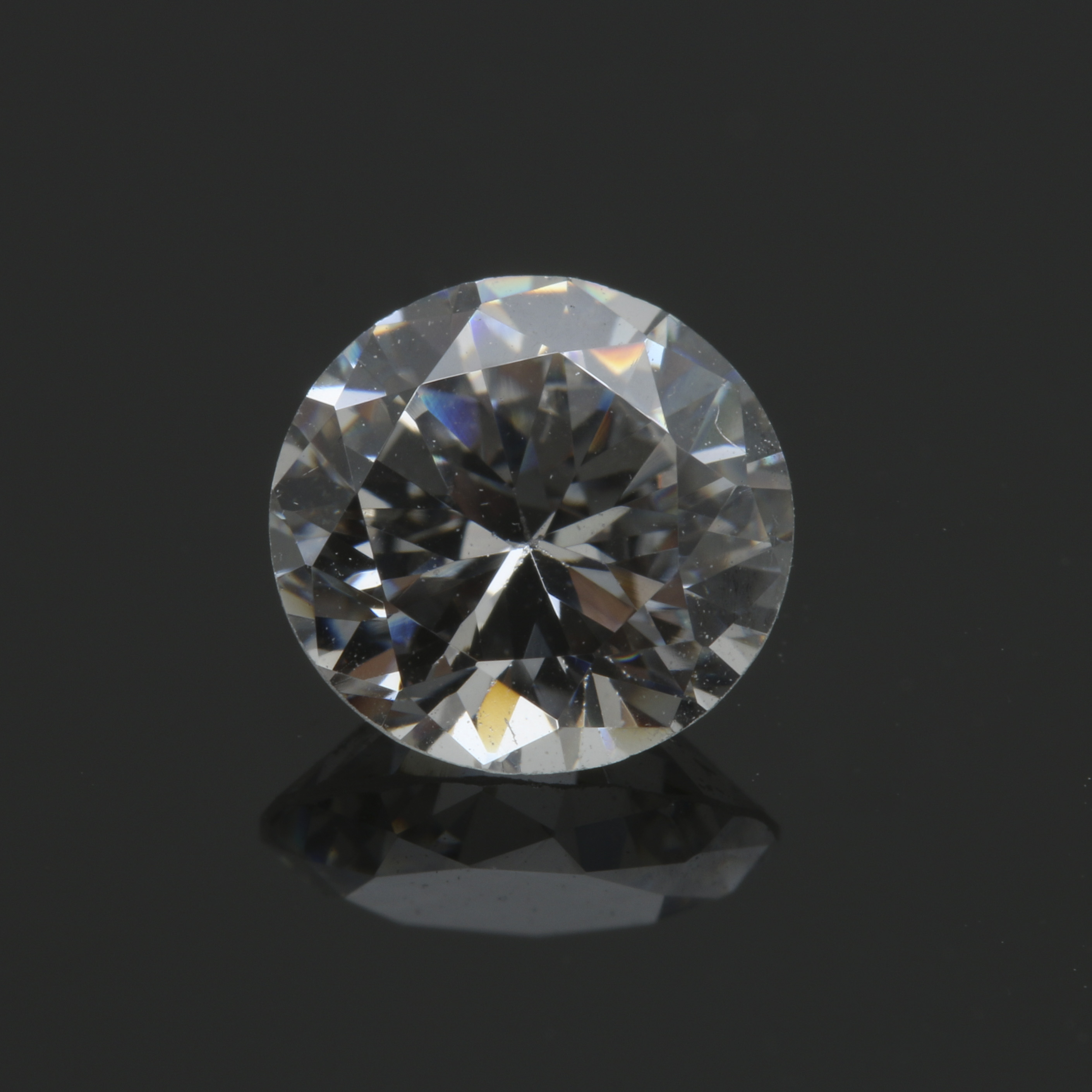 Loose Citrine, White Zircon, and Diamond Gemstones