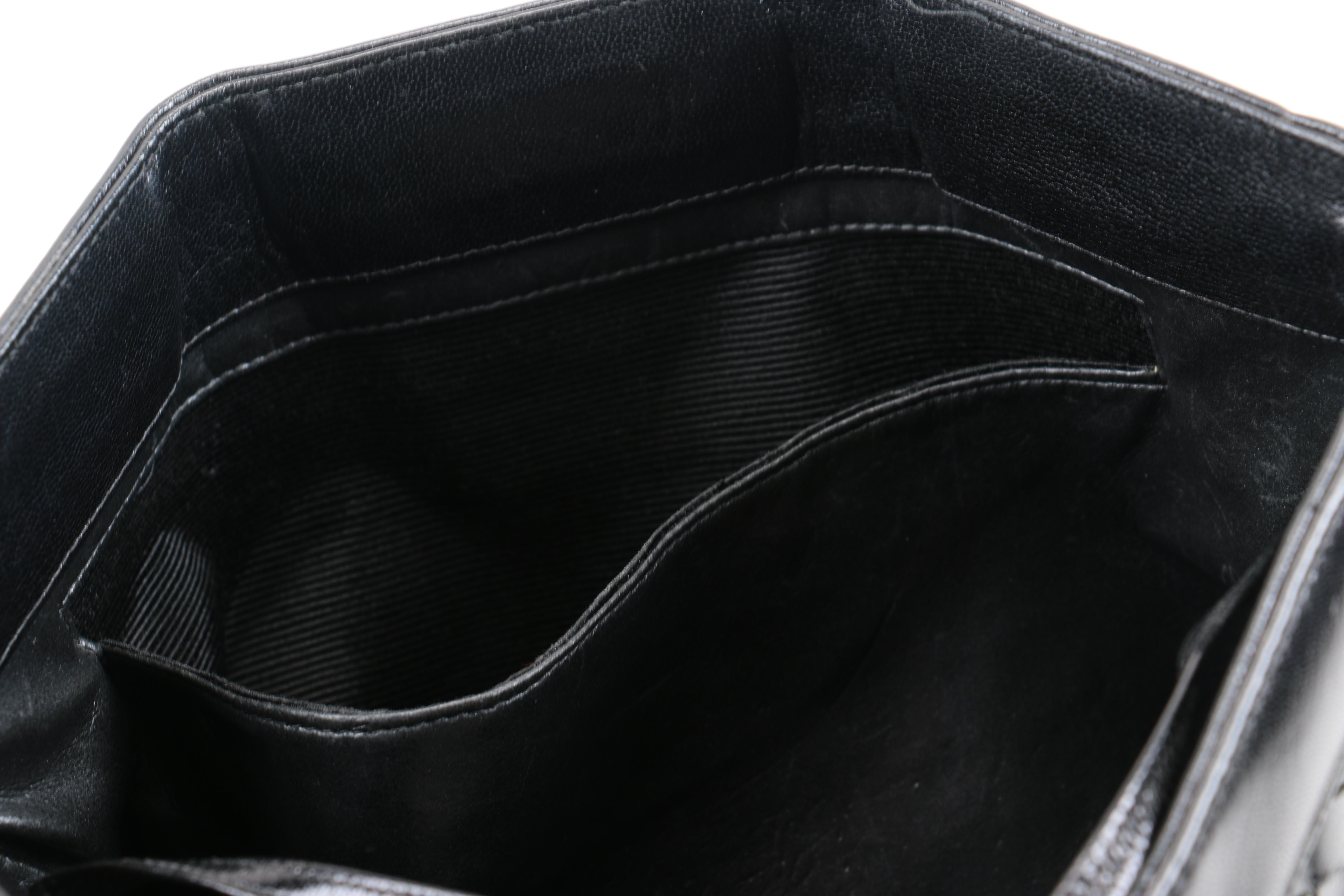 Vintage Morris Moskowitz Leather Clutch and Rex Fur Bag