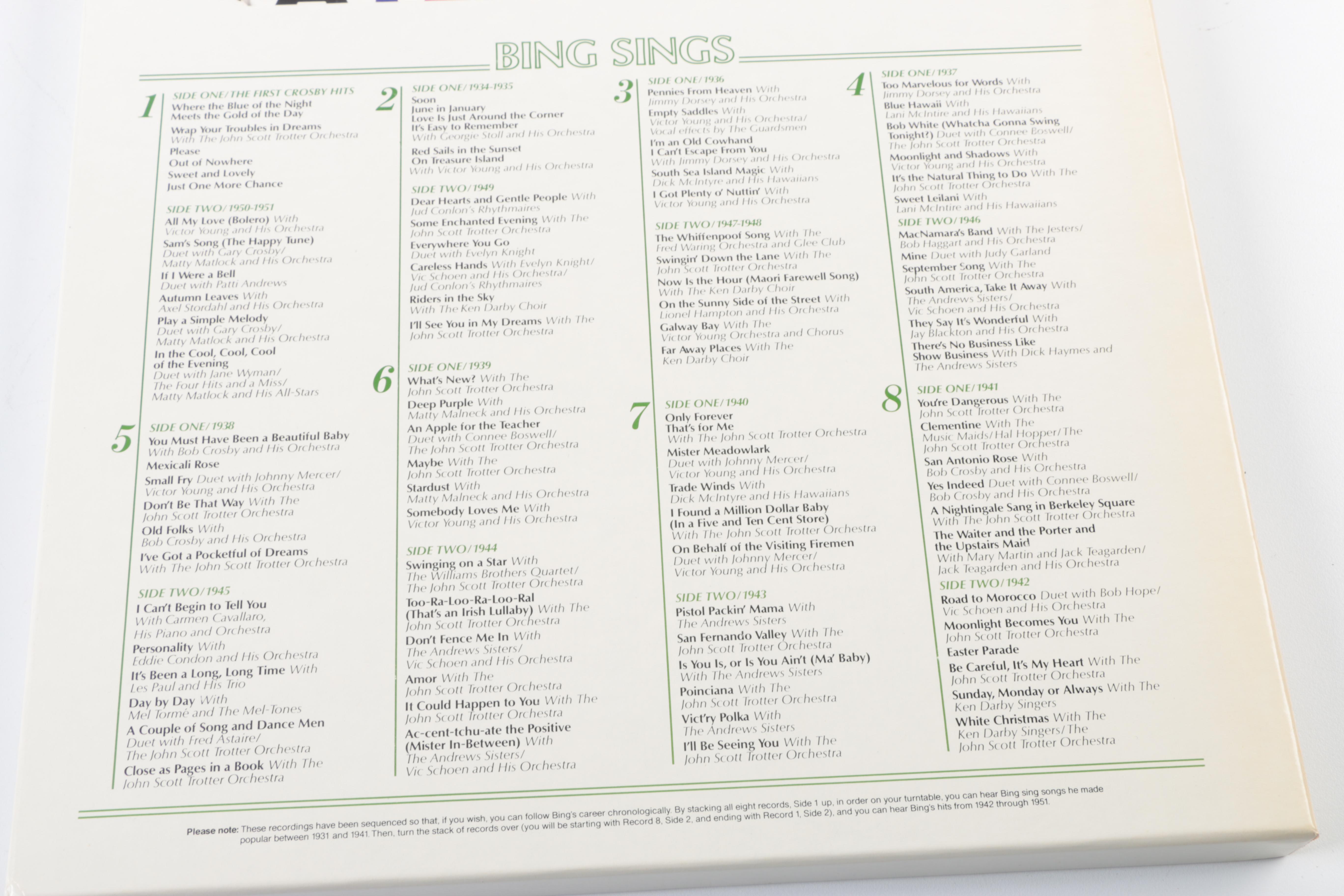 Jazz and Vocalist Record Box Sets