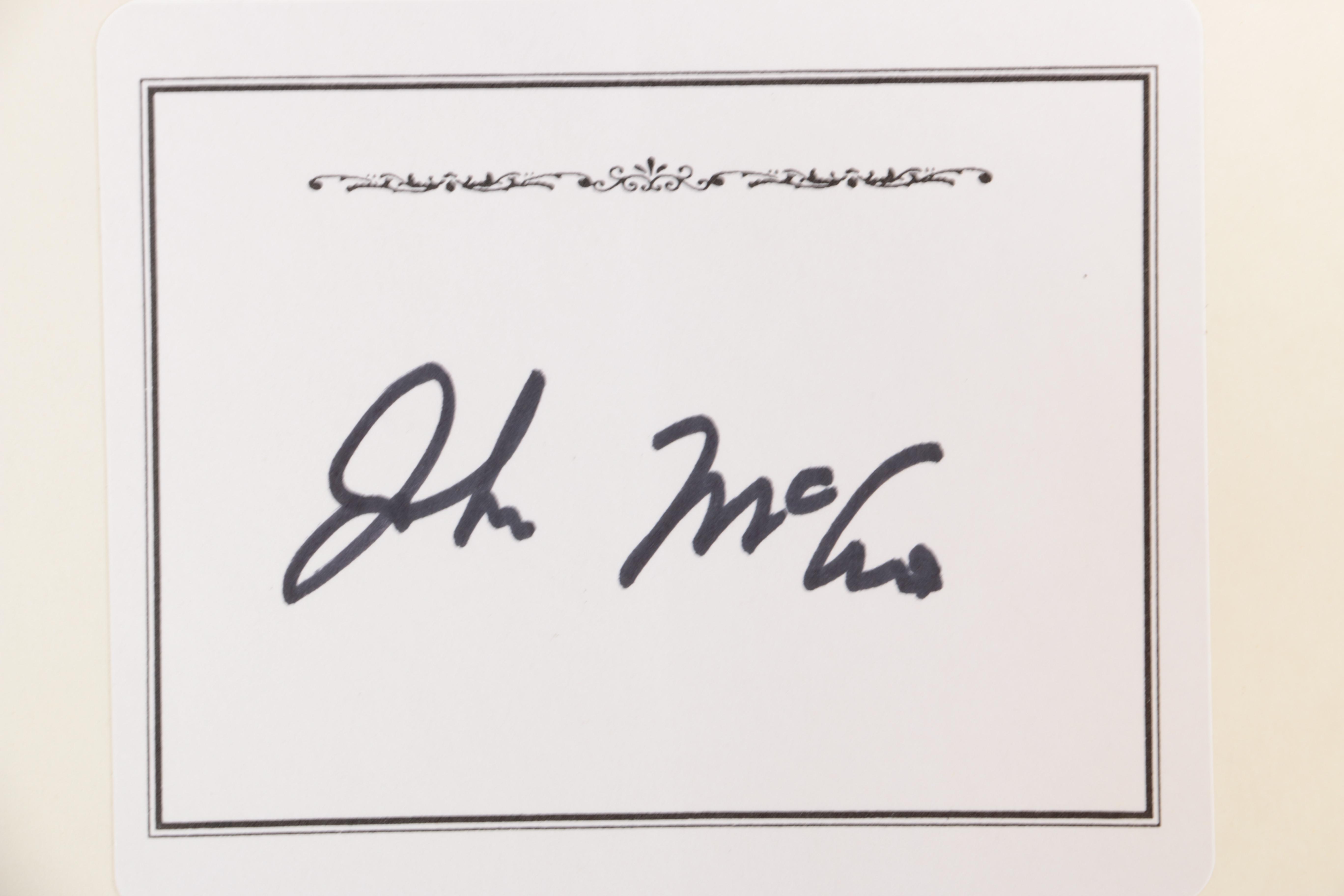 Signed First Printing "Character Is Destiny"  by John McCain