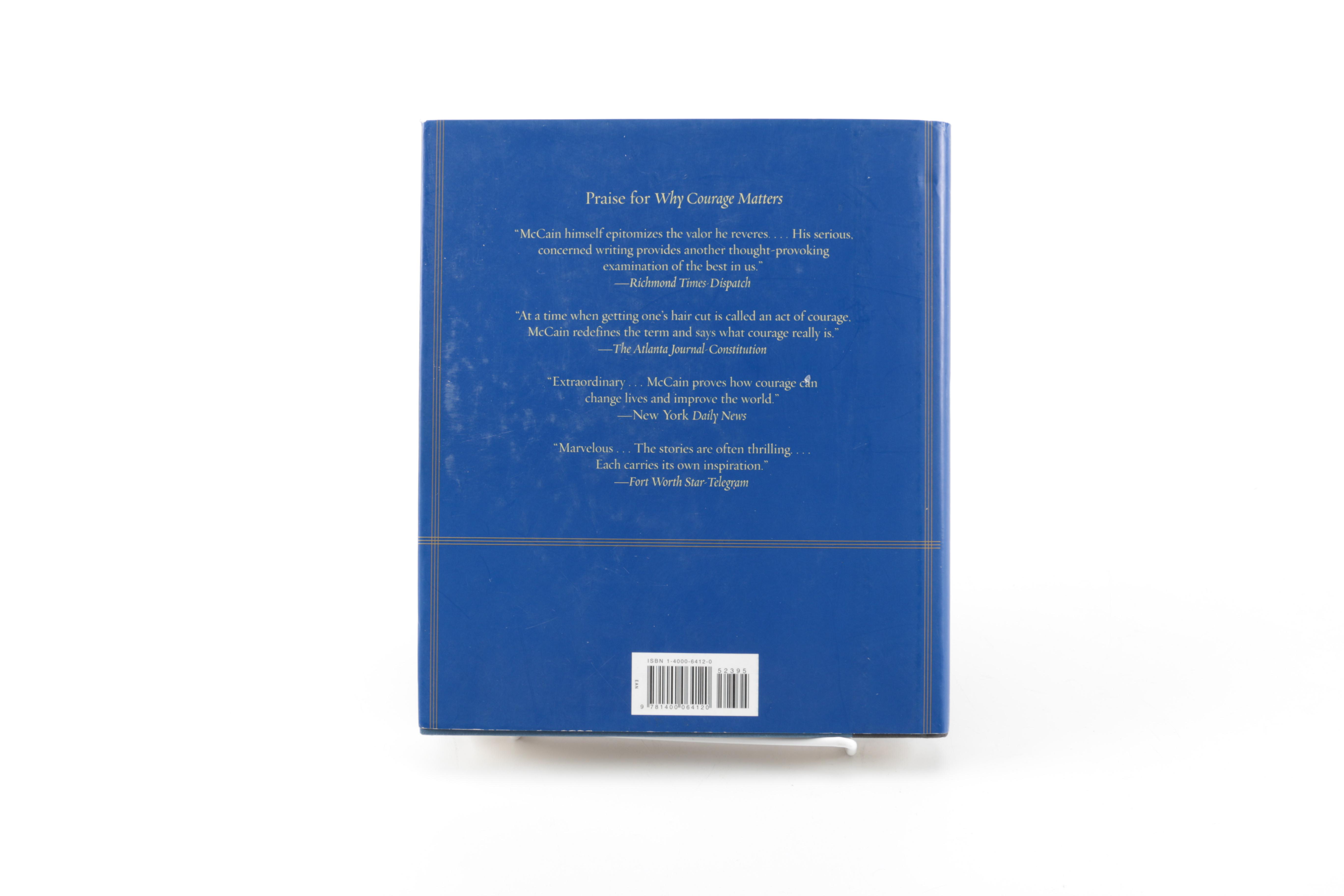 Signed First Printing "Character Is Destiny"  by John McCain