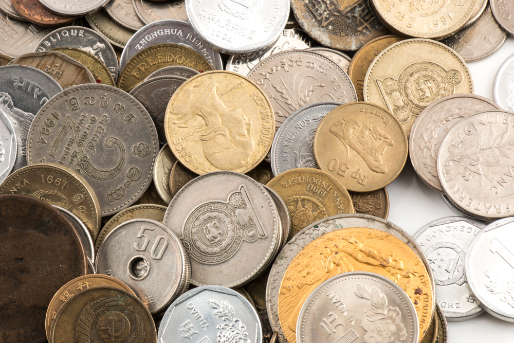 Group of 324 Foreign Coins and Tokens