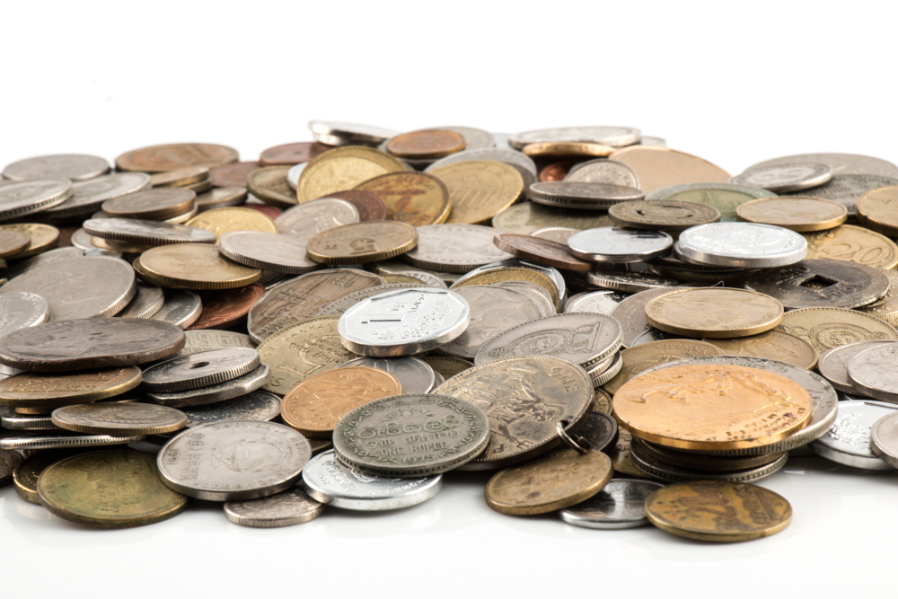 Group of 324 Foreign Coins and Tokens