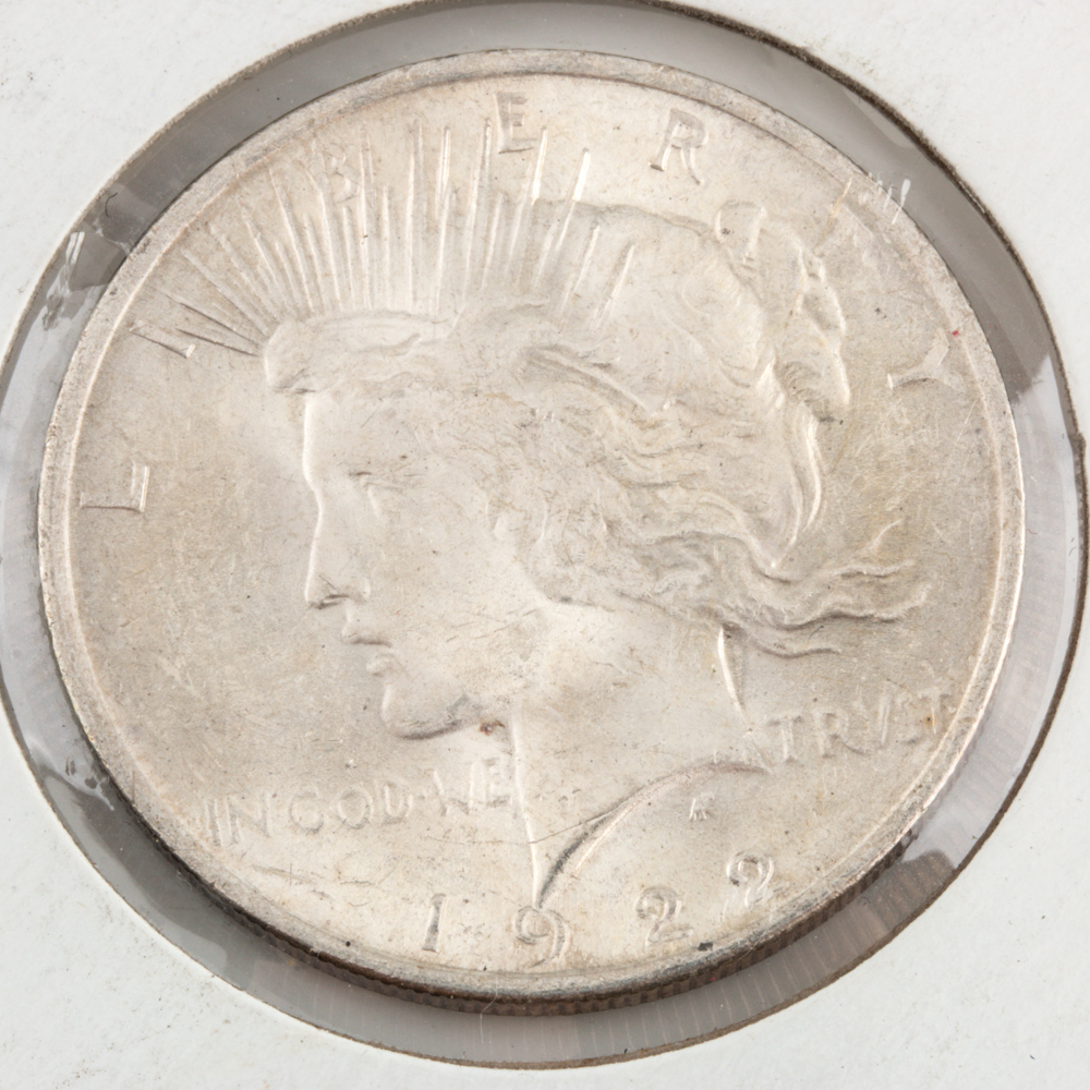 Three Peace Silver Dollars