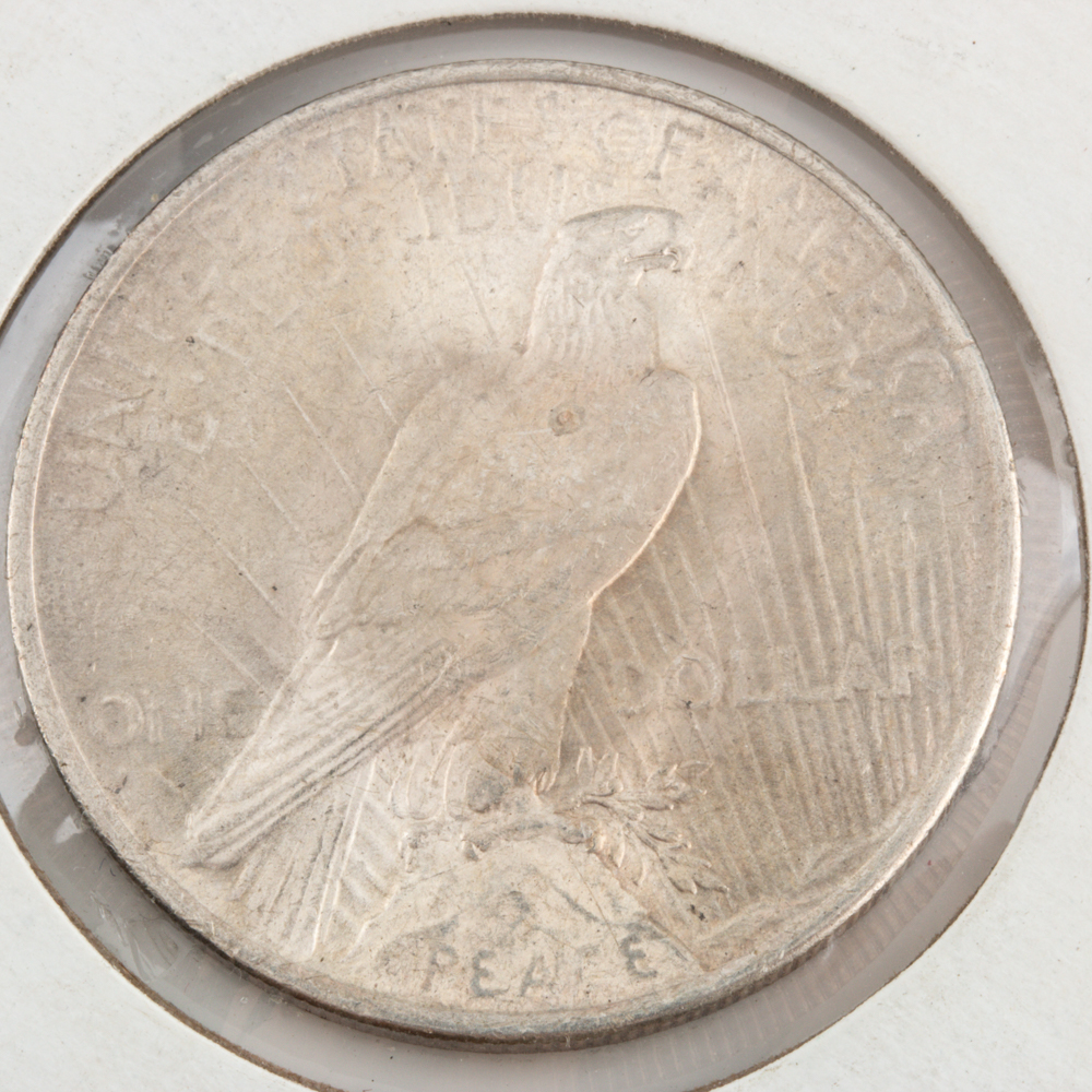 Three Peace Silver Dollars