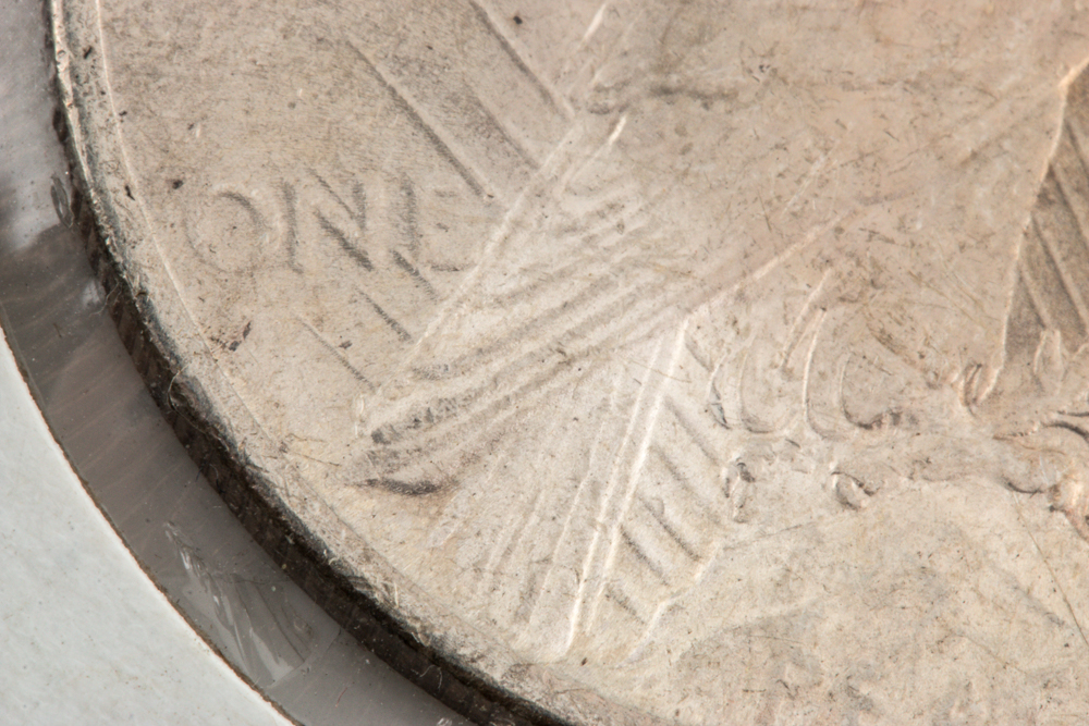 Three Peace Silver Dollars