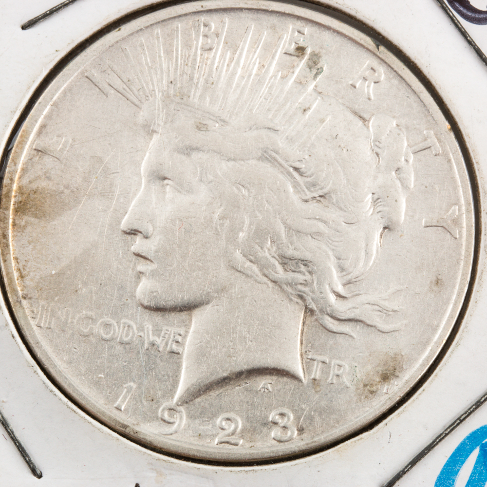 Three Peace Silver Dollars