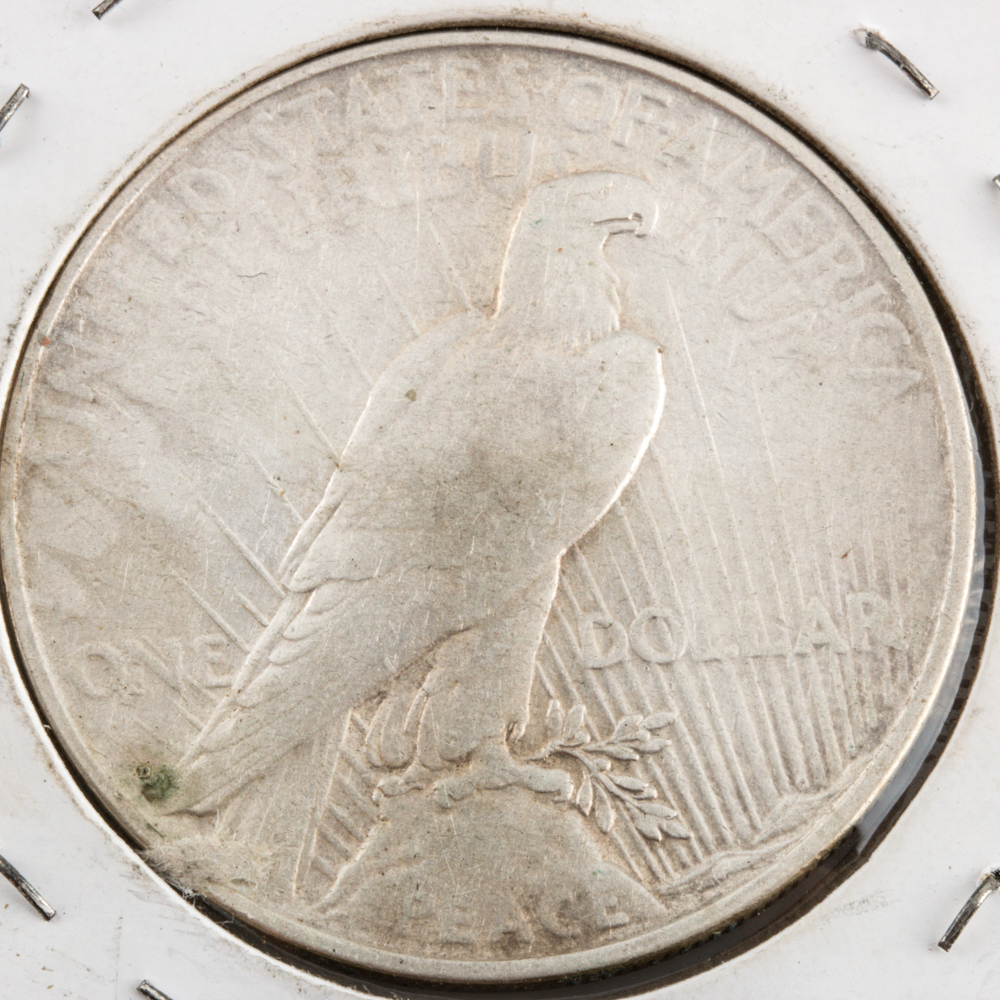 Three Peace Silver Dollars
