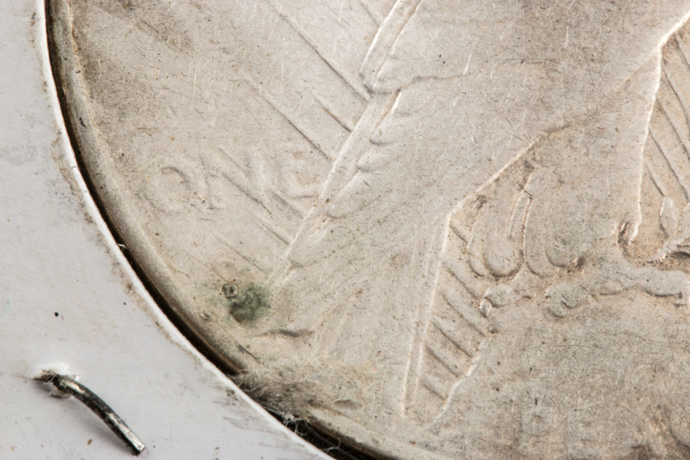 Three Peace Silver Dollars