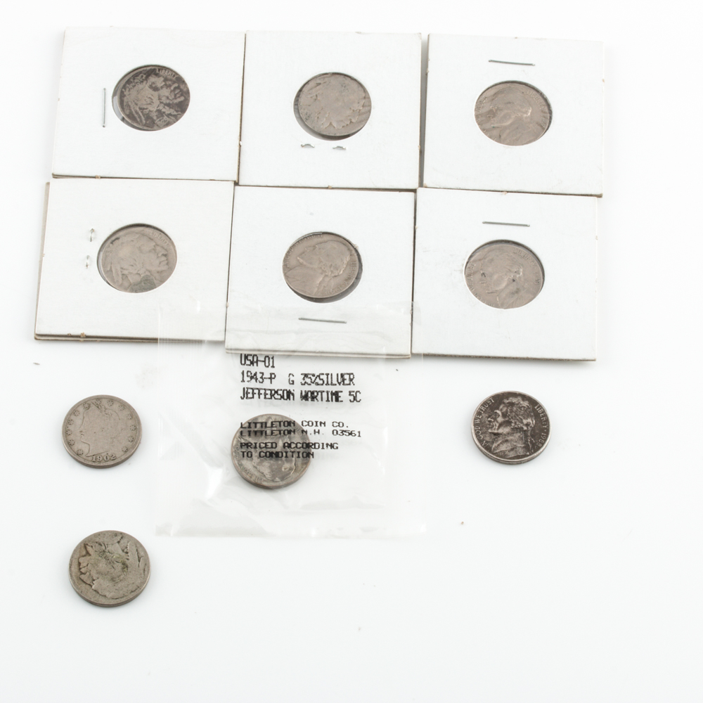 Group of U.S. Nickels
