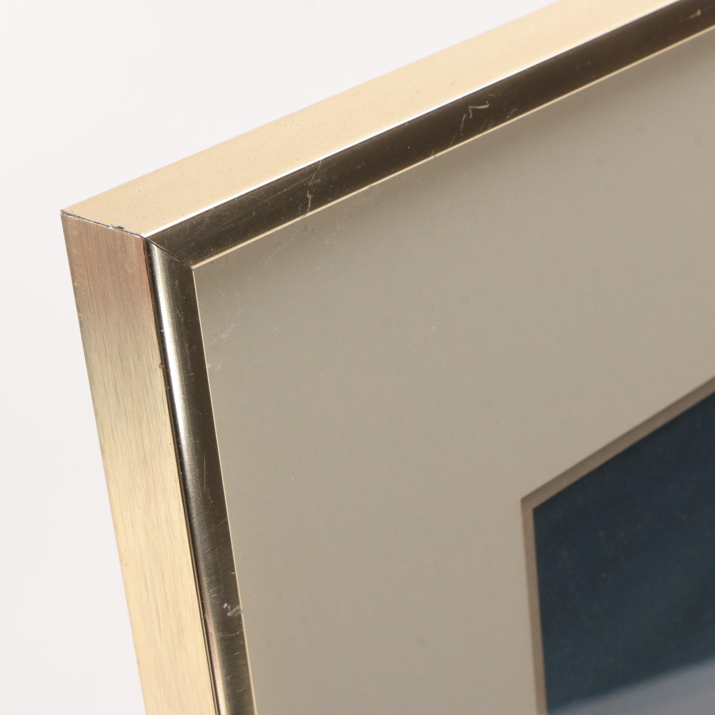 Barbara Weber Watercolor on Paper of a Winter Landscape