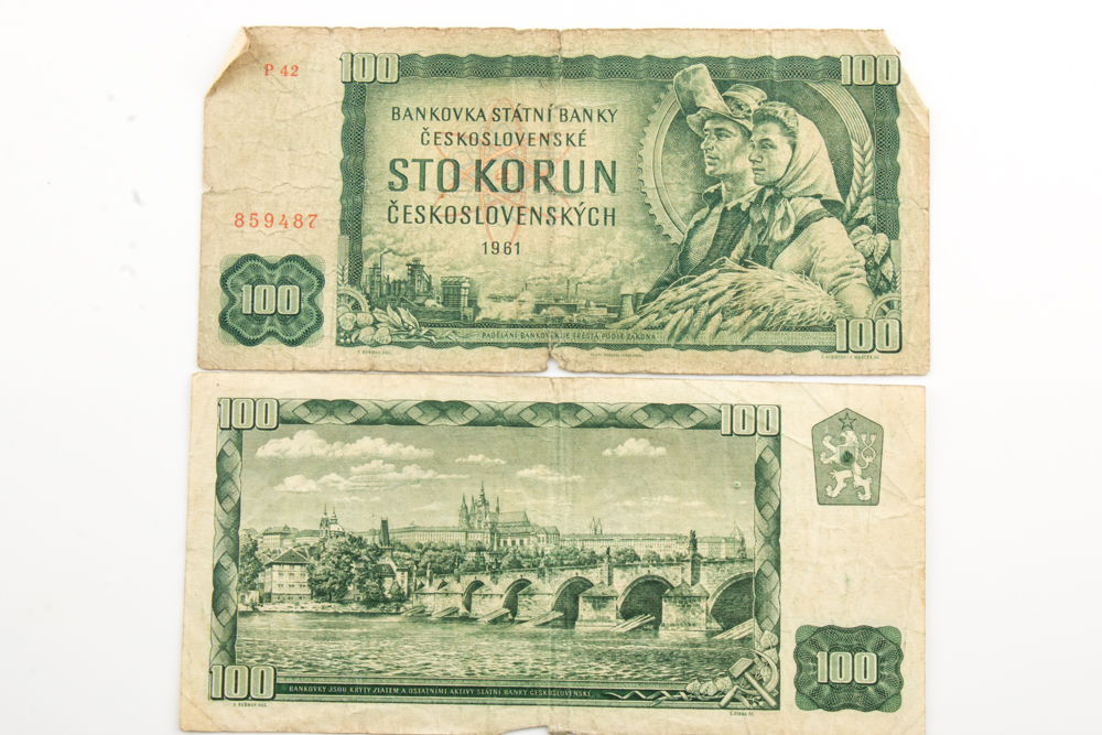 Group of 129 Foreign Banknotes
