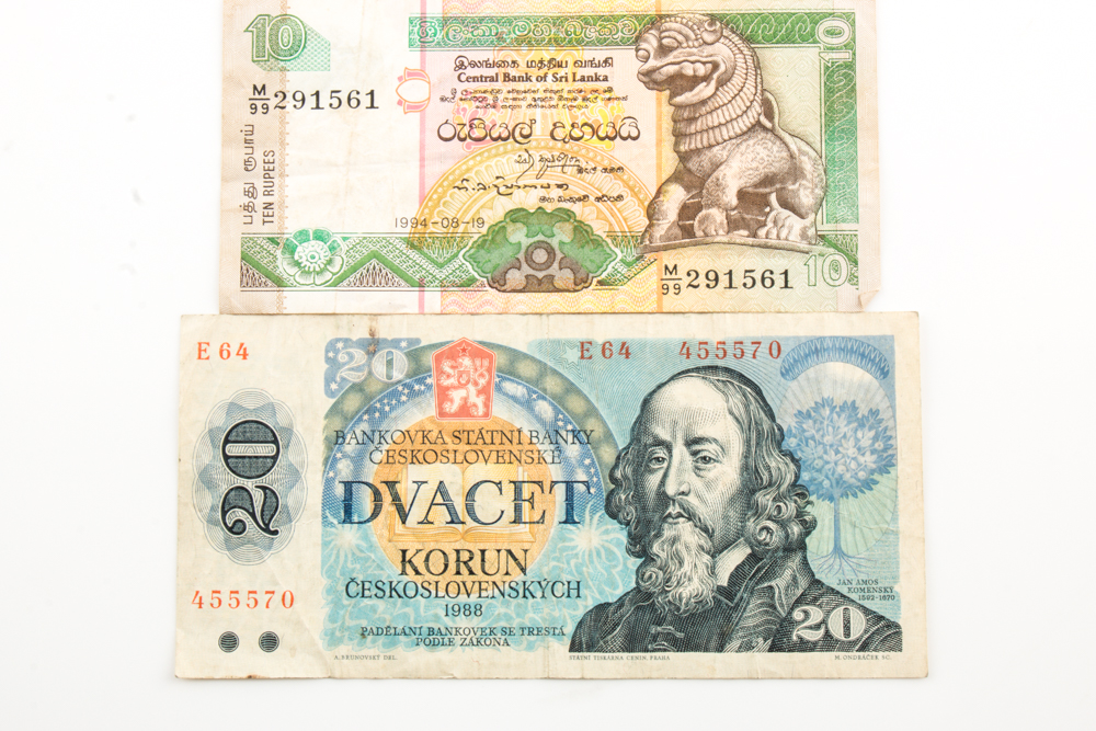 Group of 129 Foreign Banknotes