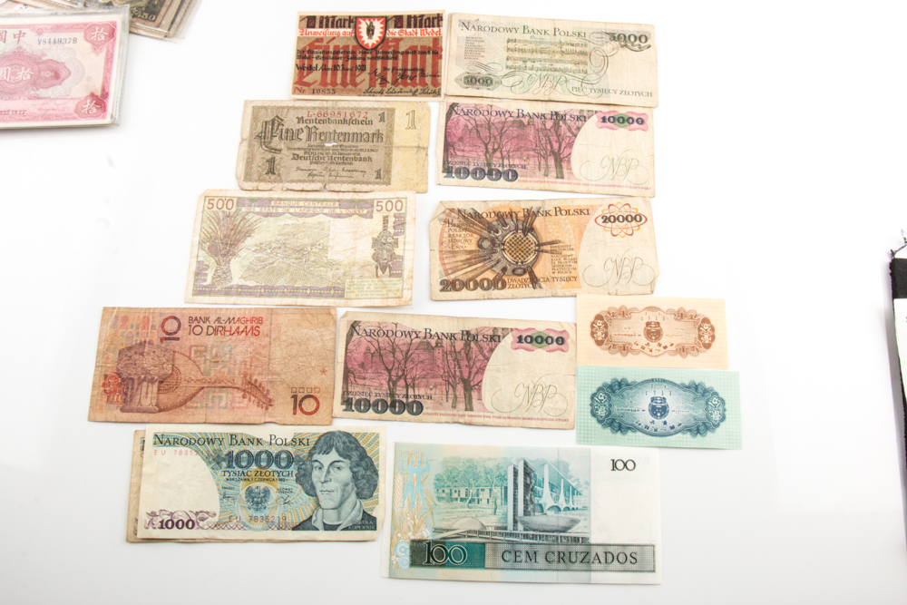 Group of 129 Foreign Banknotes