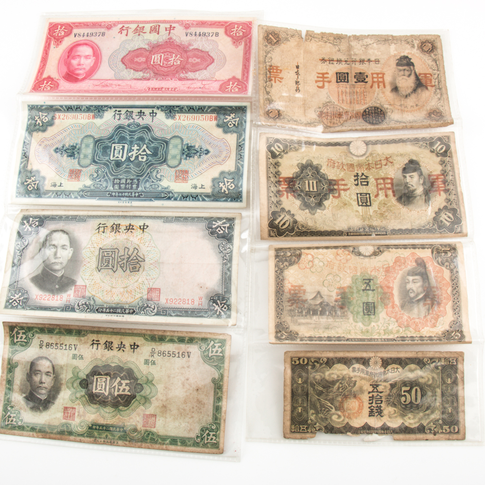Group of 129 Foreign Banknotes