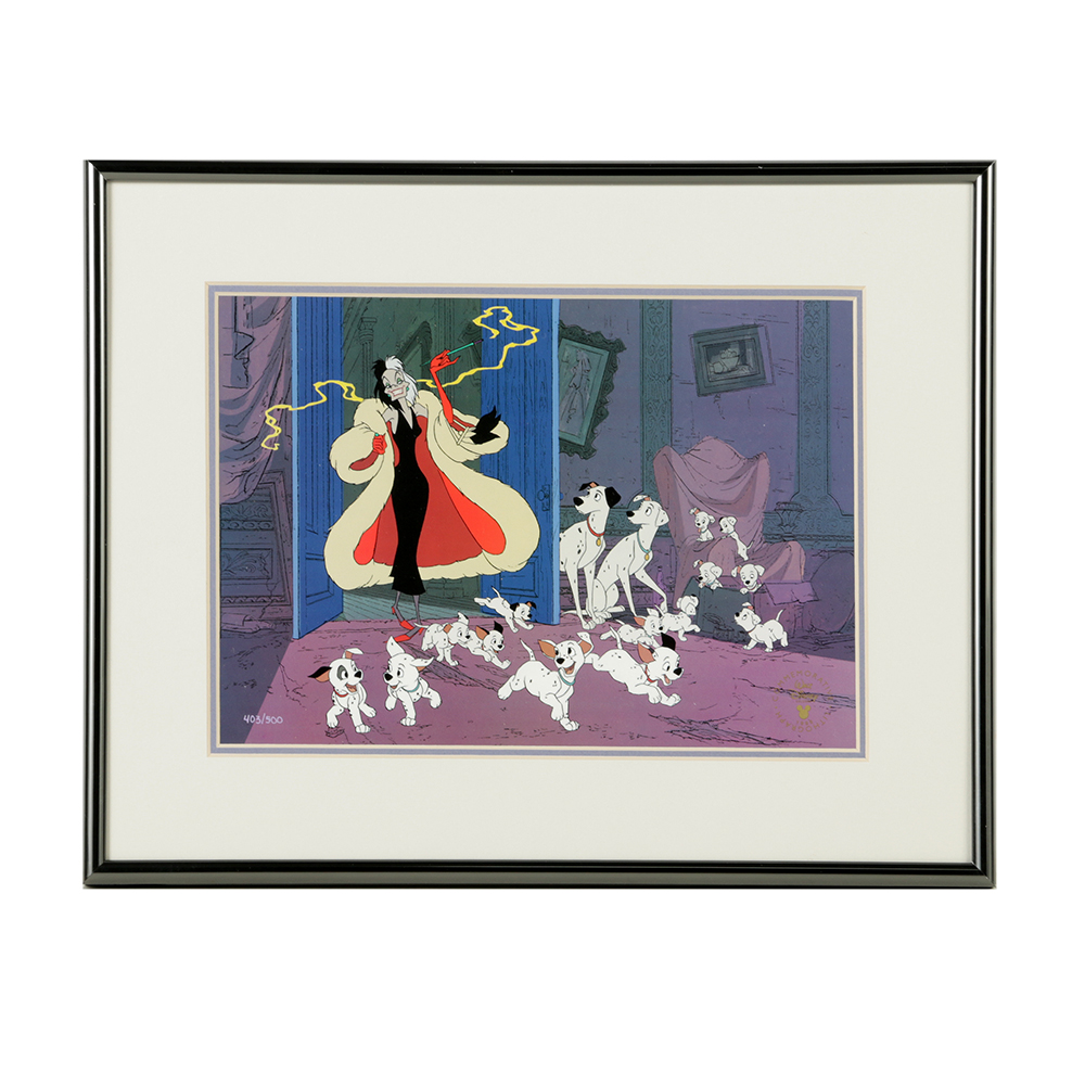 Disney Limited Edition Offset Lithograph 101 Dalmations Commemorative Print