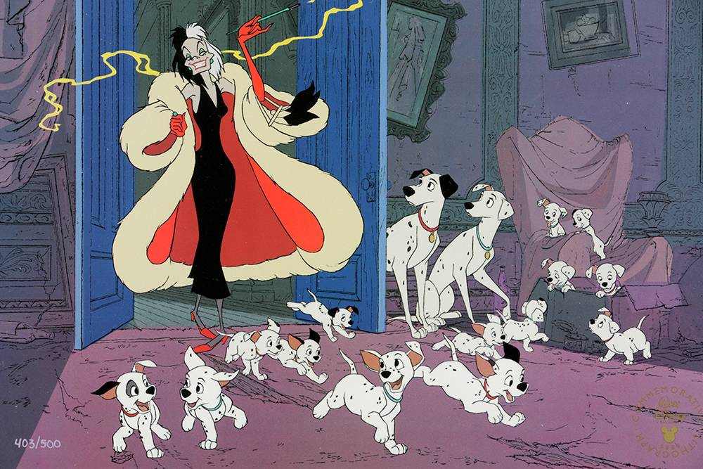 Disney Limited Edition Offset Lithograph 101 Dalmations Commemorative Print