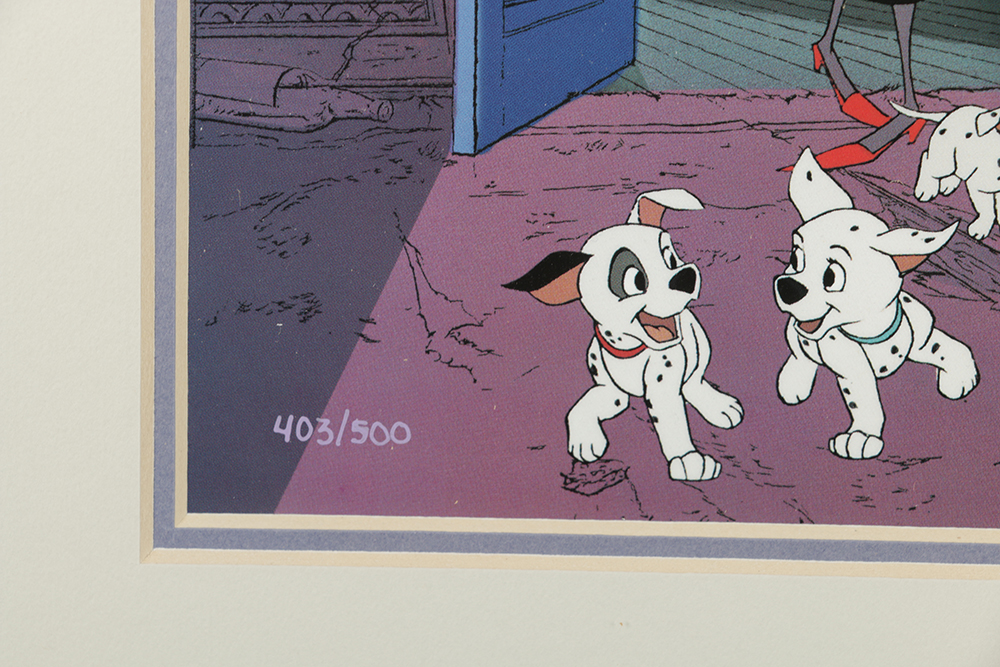 Disney Limited Edition Offset Lithograph 101 Dalmations Commemorative Print