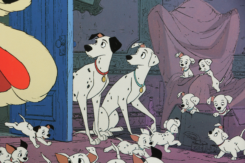 Disney Limited Edition Offset Lithograph 101 Dalmations Commemorative Print