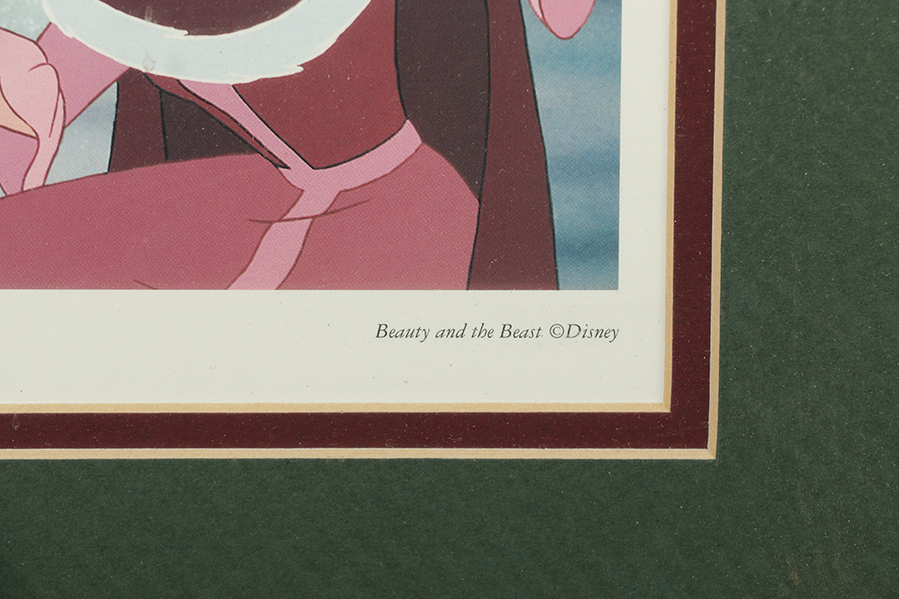 Disney Offset Lithograph on Paper "When We Touched She Didn't Shudder at my Paw"