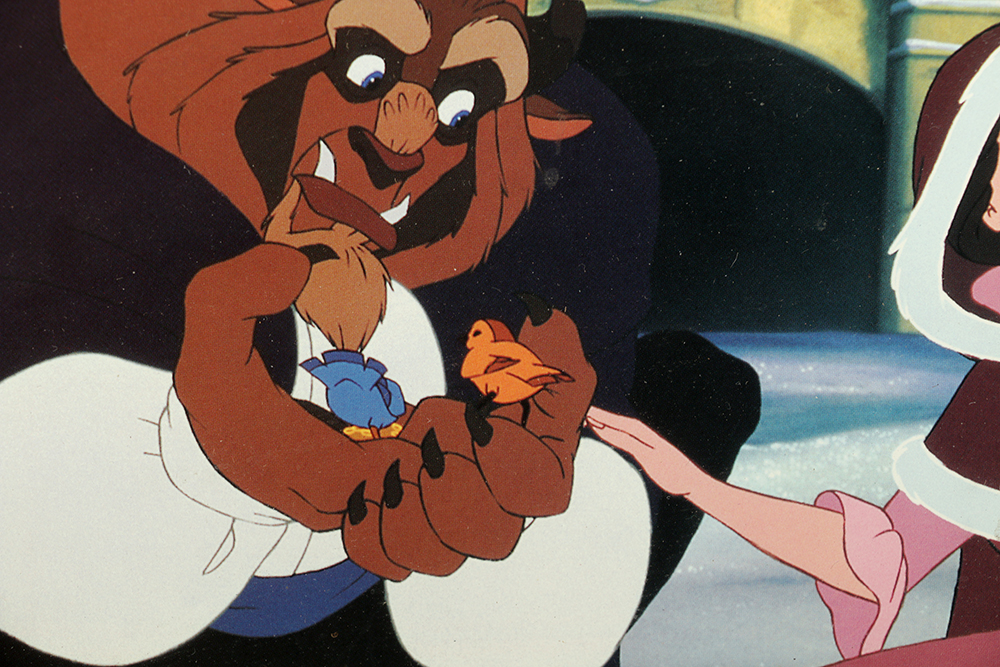 Disney Offset Lithograph on Paper "When We Touched She Didn't Shudder at my Paw"