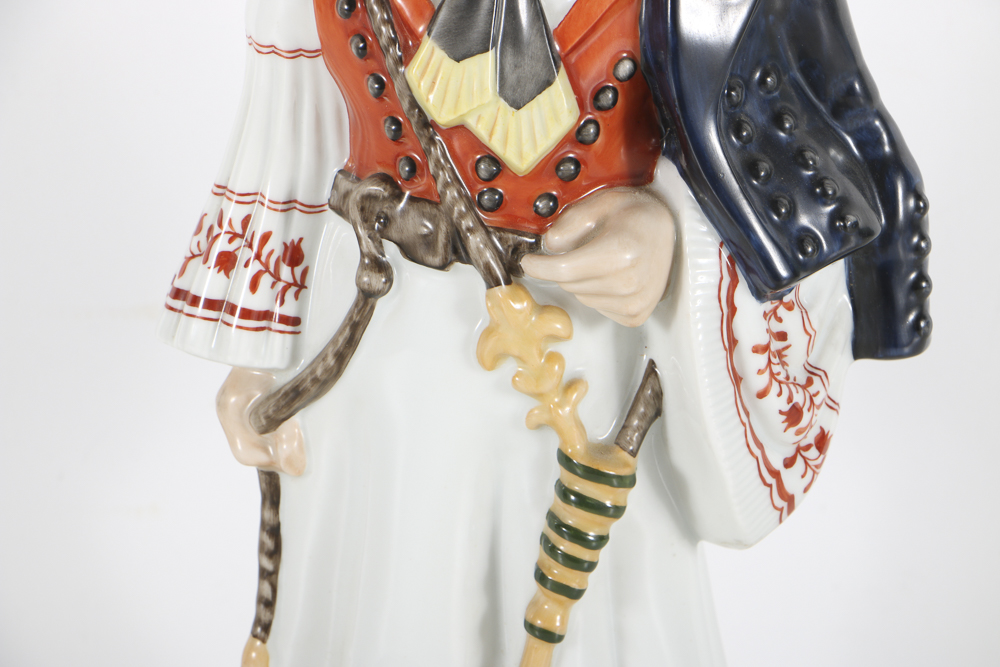 Herend Porcelain Figurine Of A Man In Ethnic Outfit