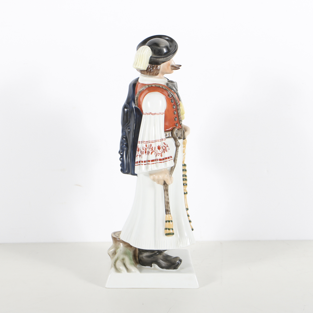Herend Porcelain Figurine Of A Man In Ethnic Outfit